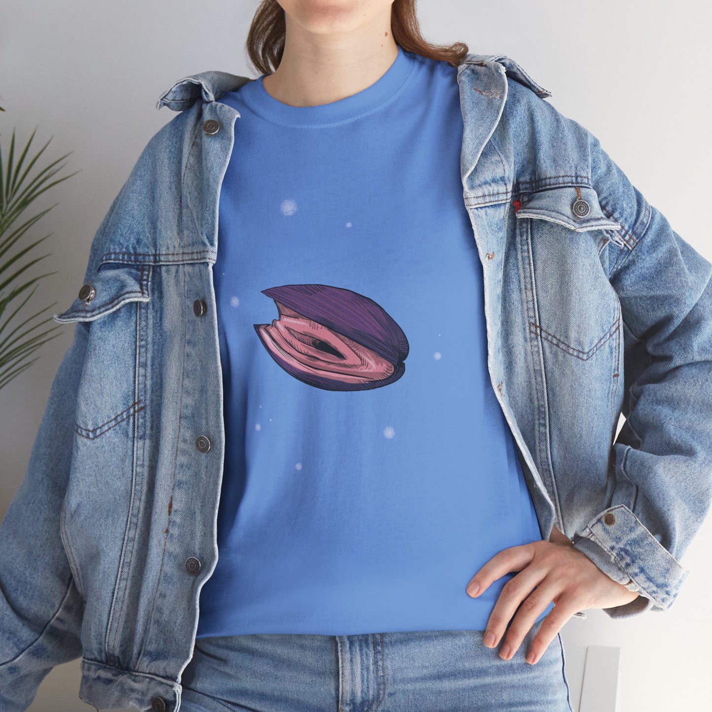 Pink Clam Unisex Heavy Cotton Tee