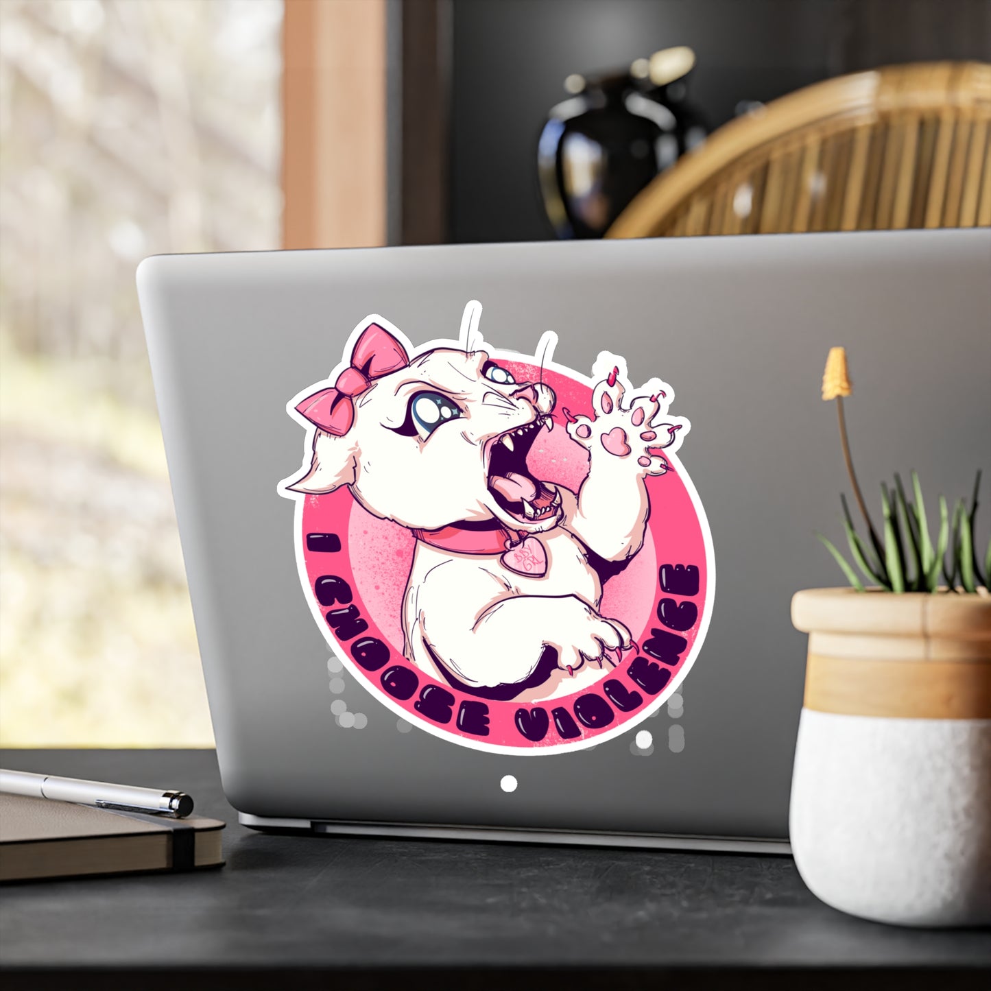 Killer Kitty Kiss-Cut Vinyl Decal