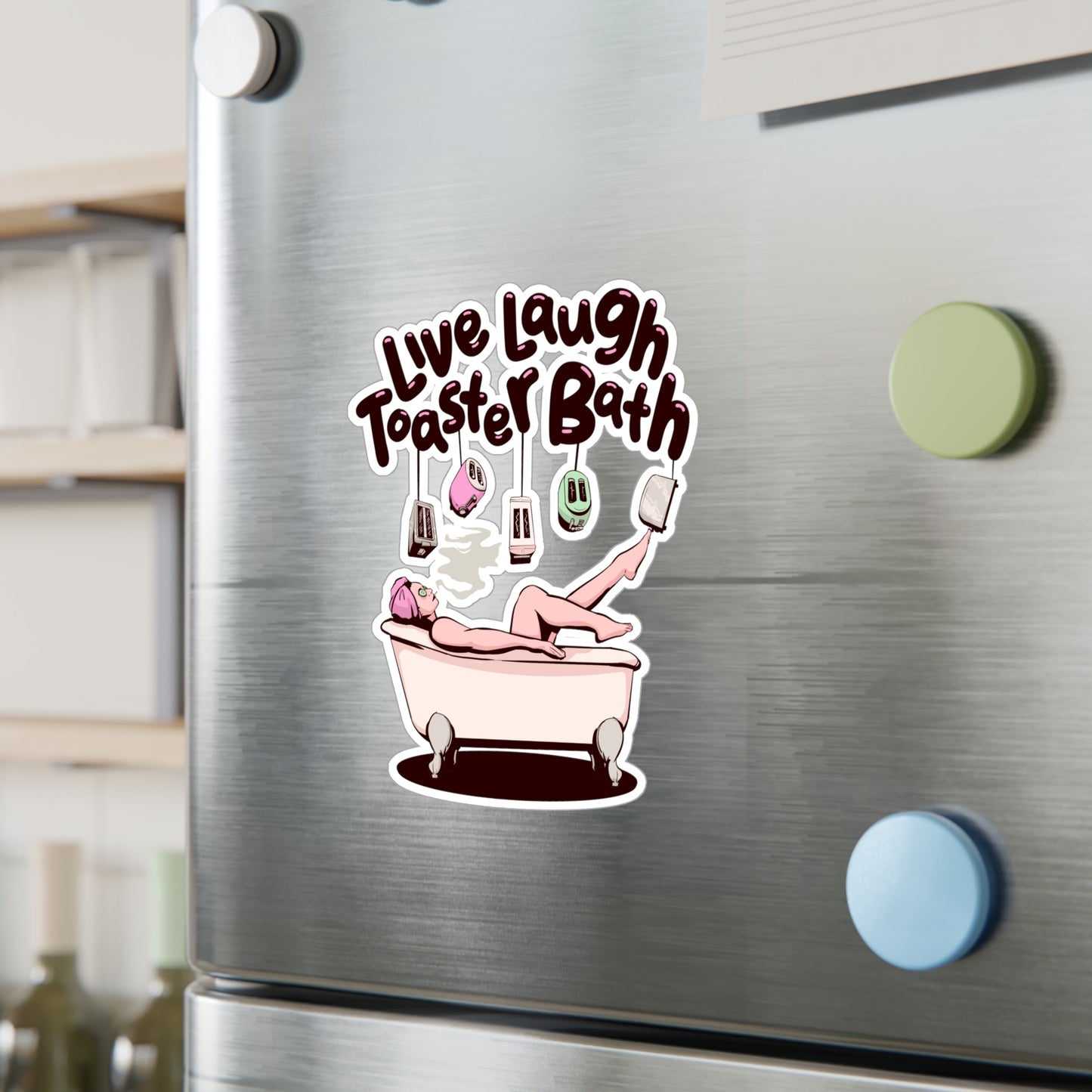 Toaster Bath Kiss-Cut Vinyl Decal