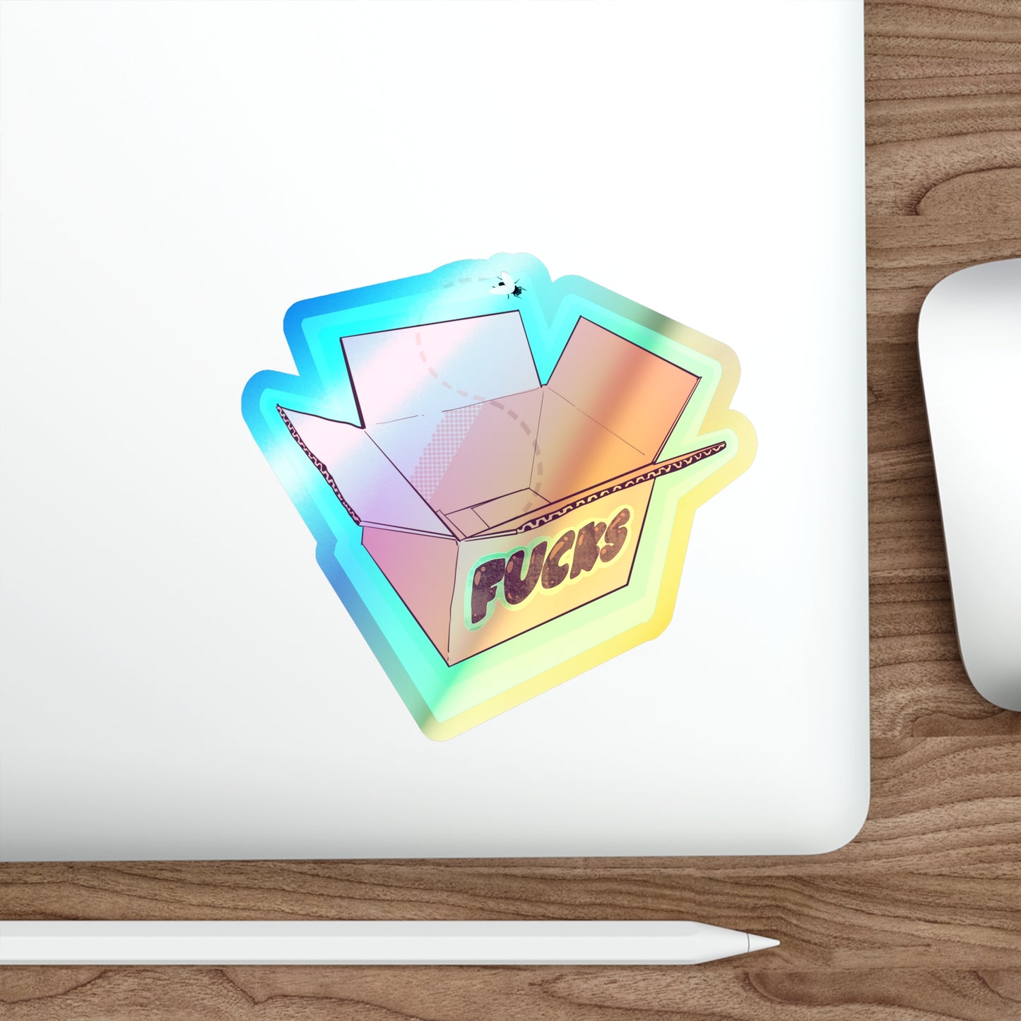 No Fucks Left Holographic Die-cut Stickers