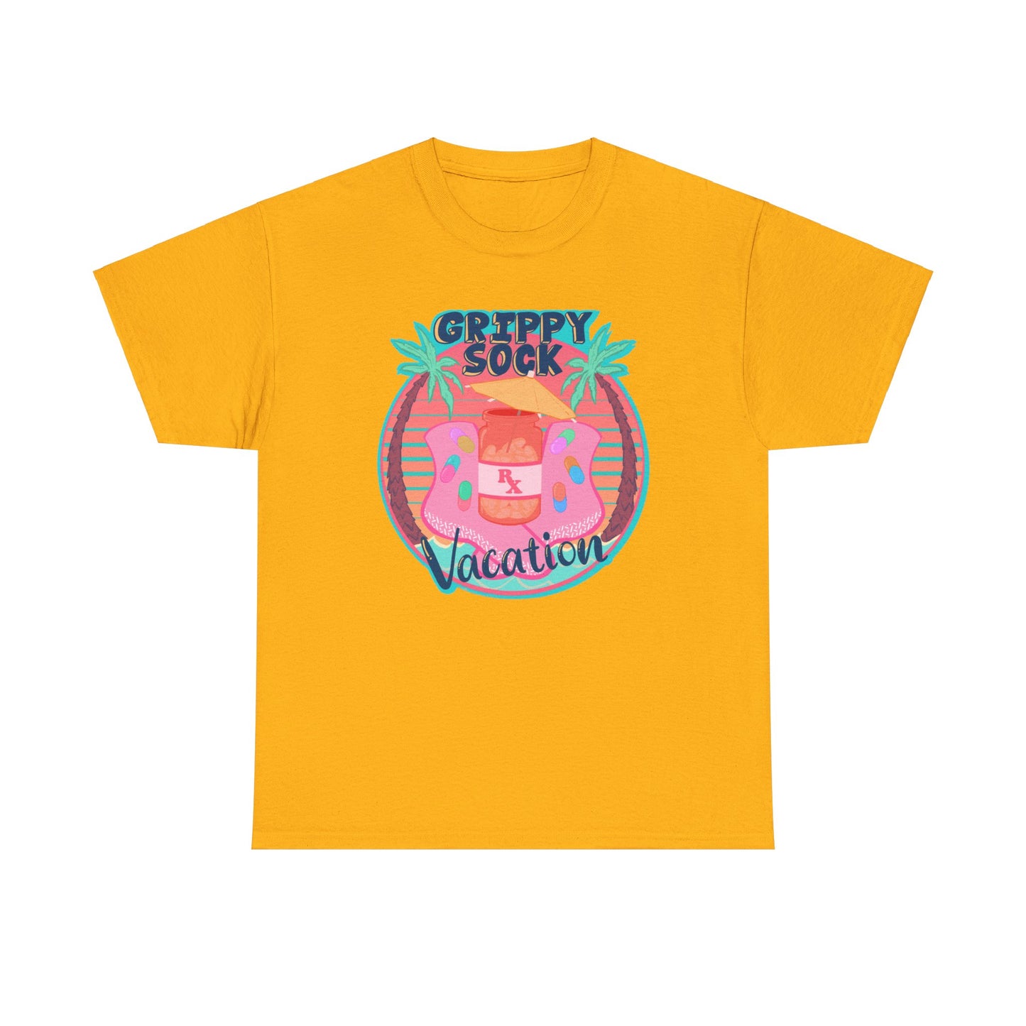 Grippy Sock Vacation Unisex Heavy Cotton Tee
