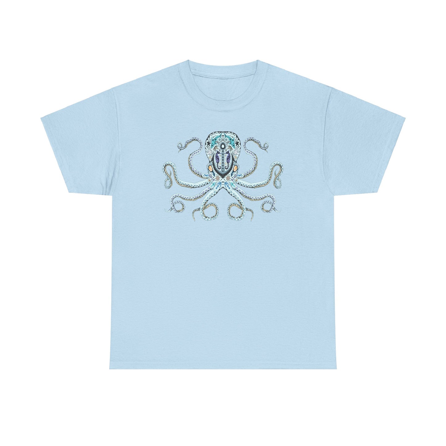 Octopus Sugar Skull Unisex Heavy Cotton Tee