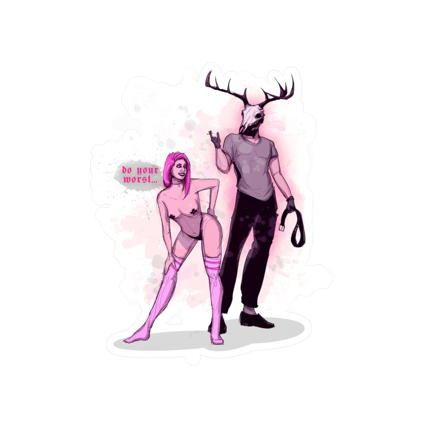 Deer Daddy Series 10: Do Your Worst Kiss-Cut Vinyl Decal