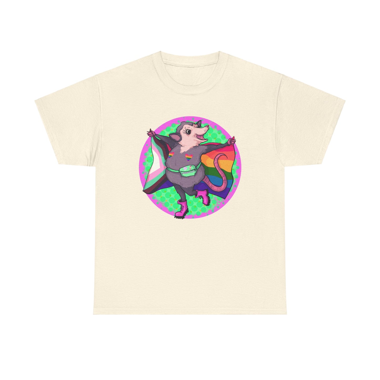 Pride Opossum Unisex Heavy Cotton Tee