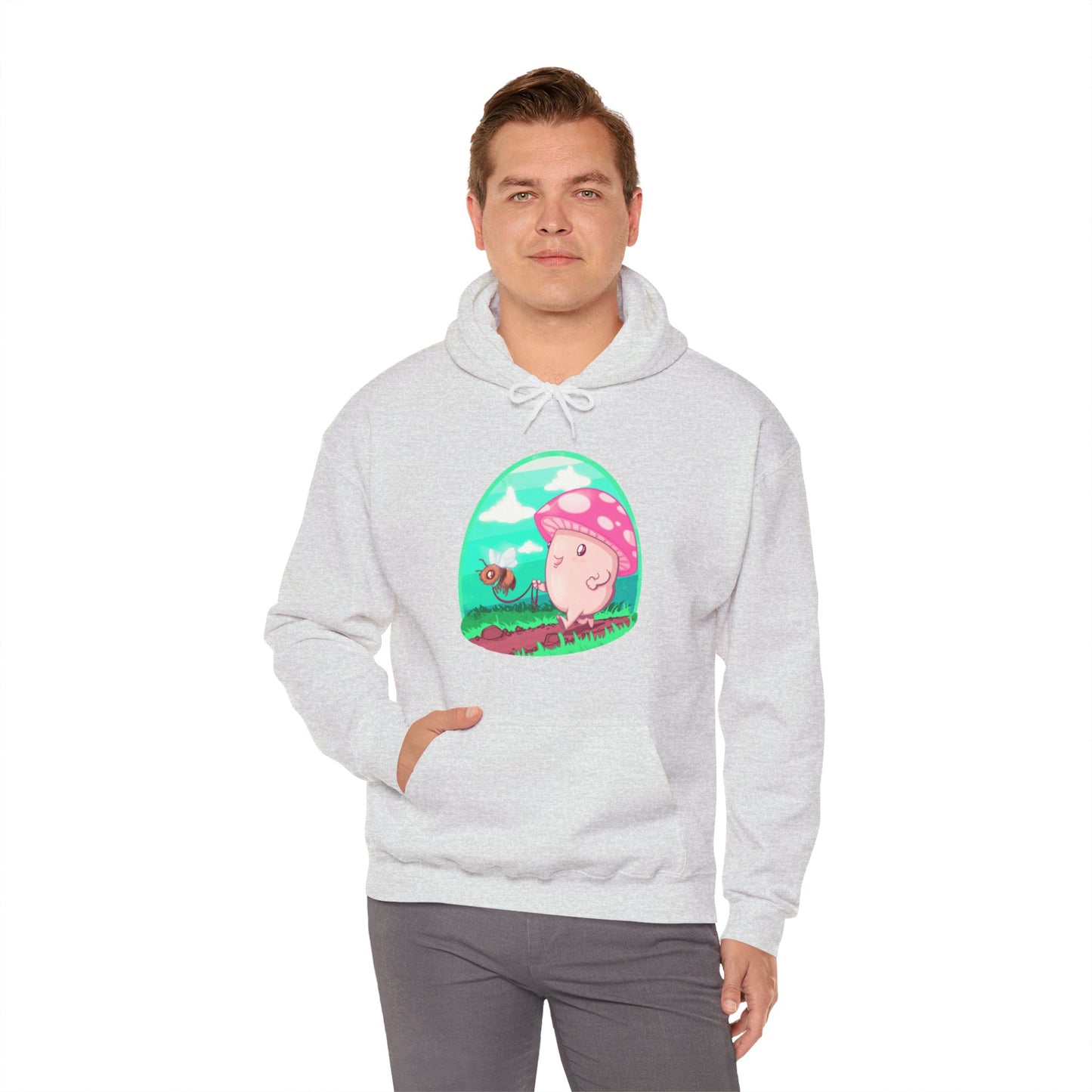 Bee Walk Unisex Heavy Blend Hooded Sweatshirt