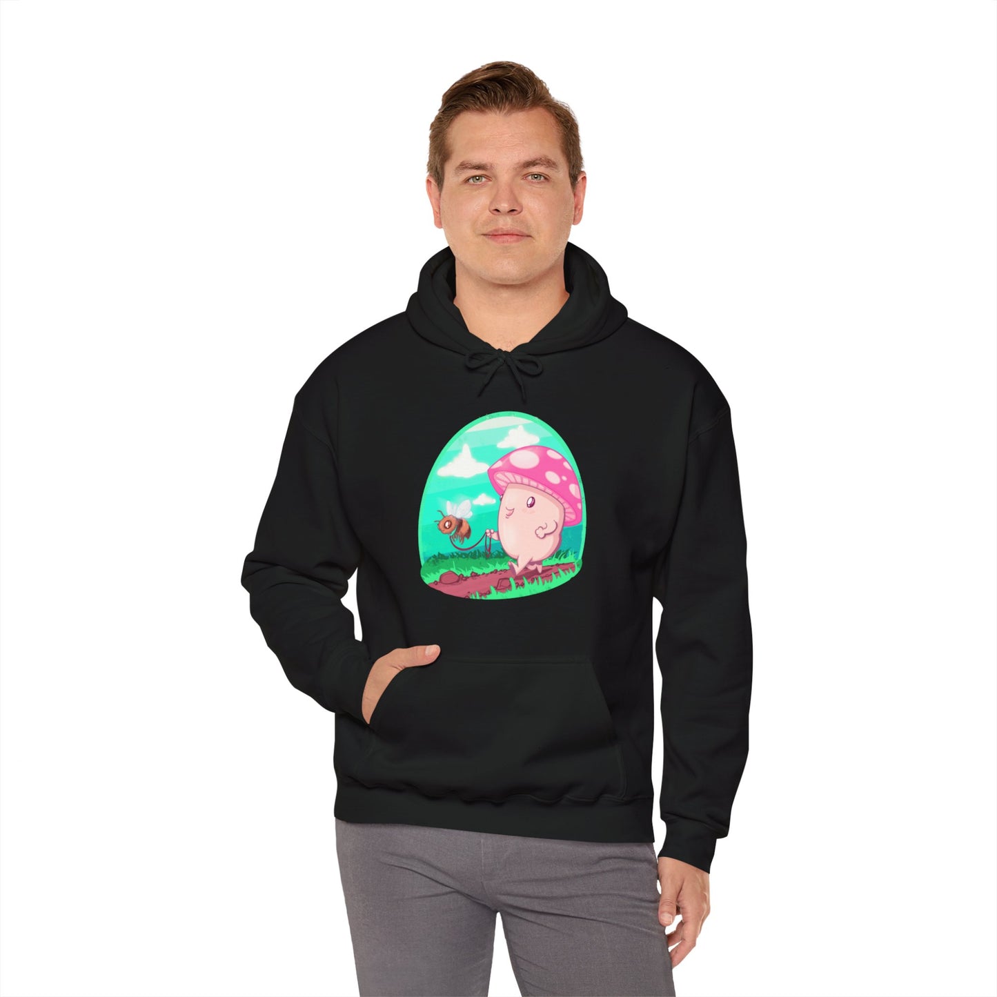 Bee Walk Unisex Heavy Blend Hooded Sweatshirt