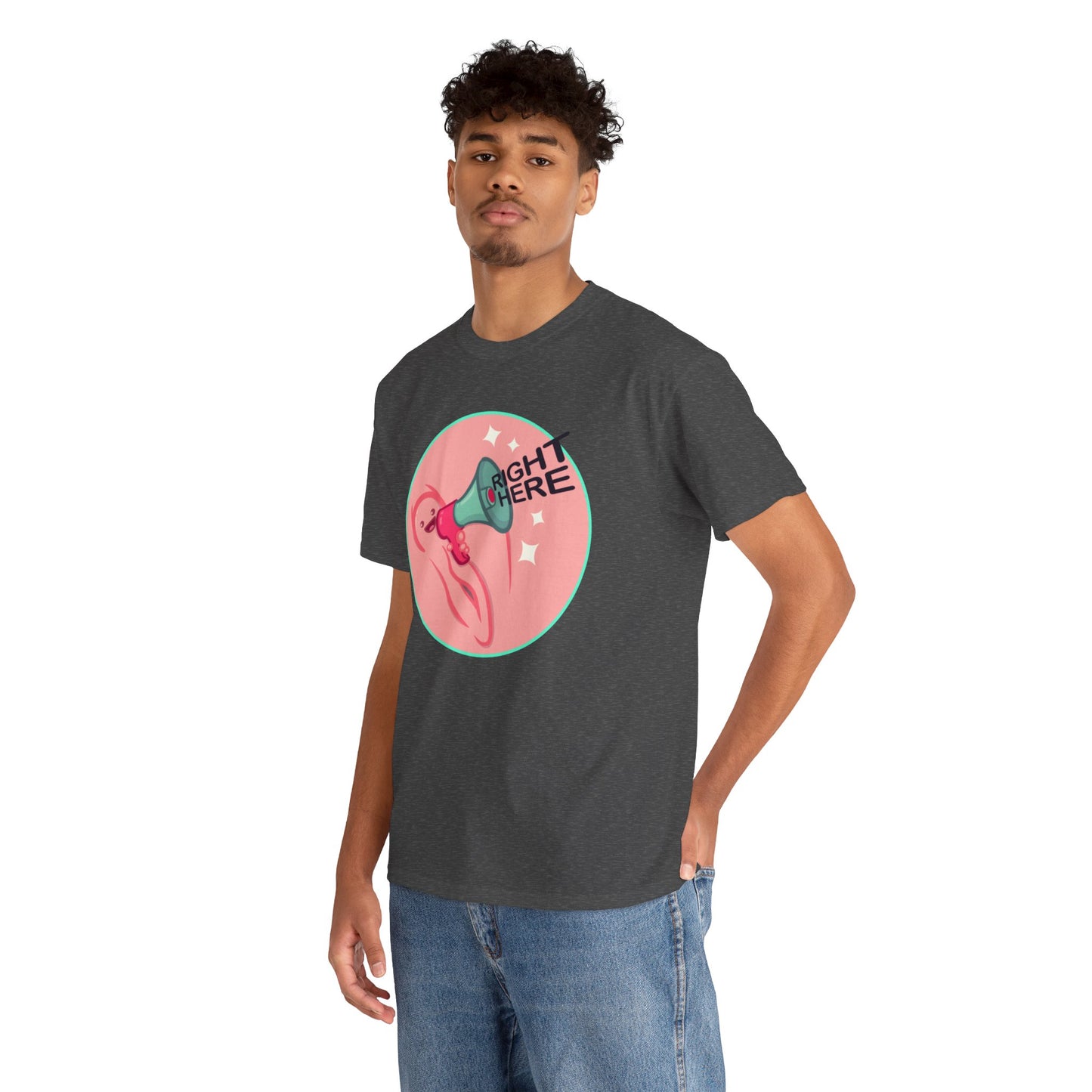 Right Here Unisex Heavy Cotton Tee