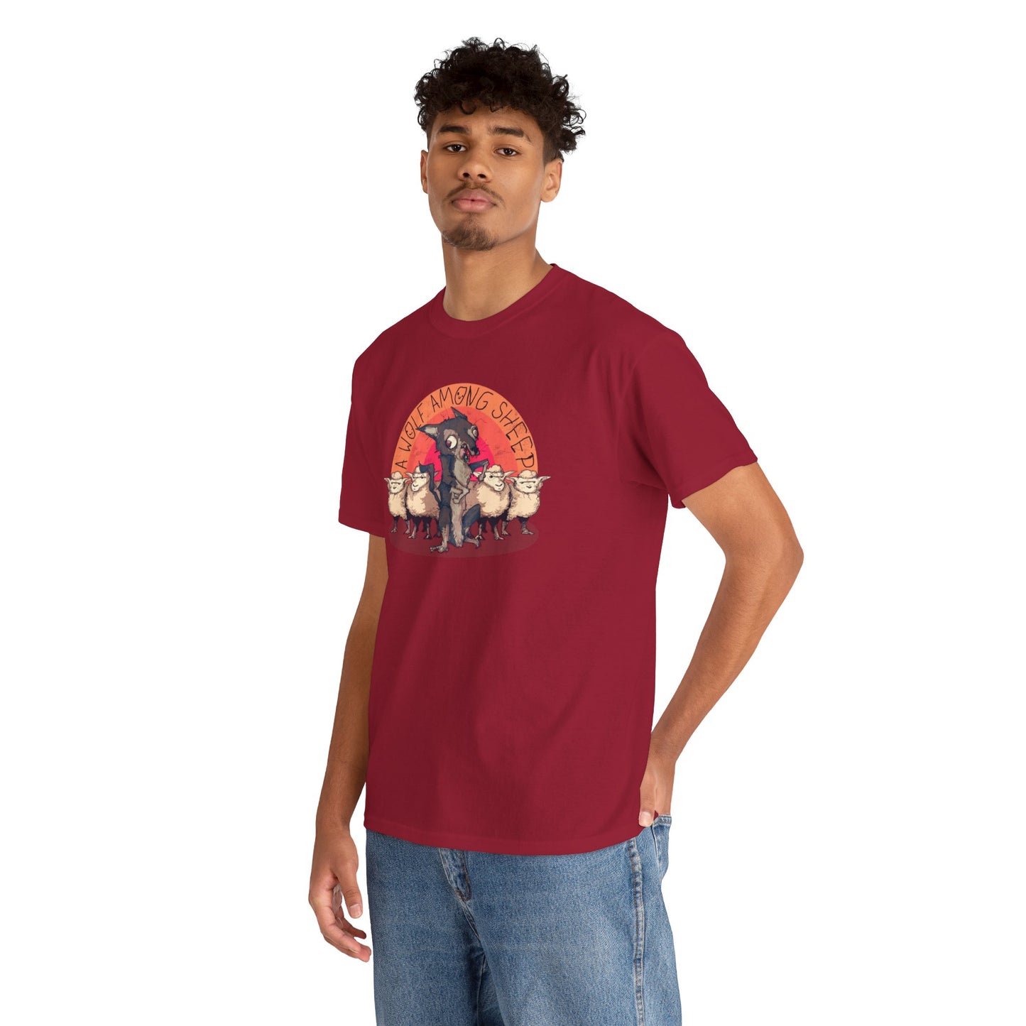 A Wolf Among Sheep Unisex Heavy Cotton Tee