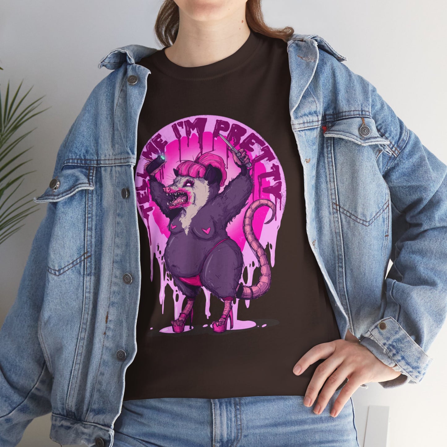 Pretty Opossum Unisex Heavy Cotton Tee