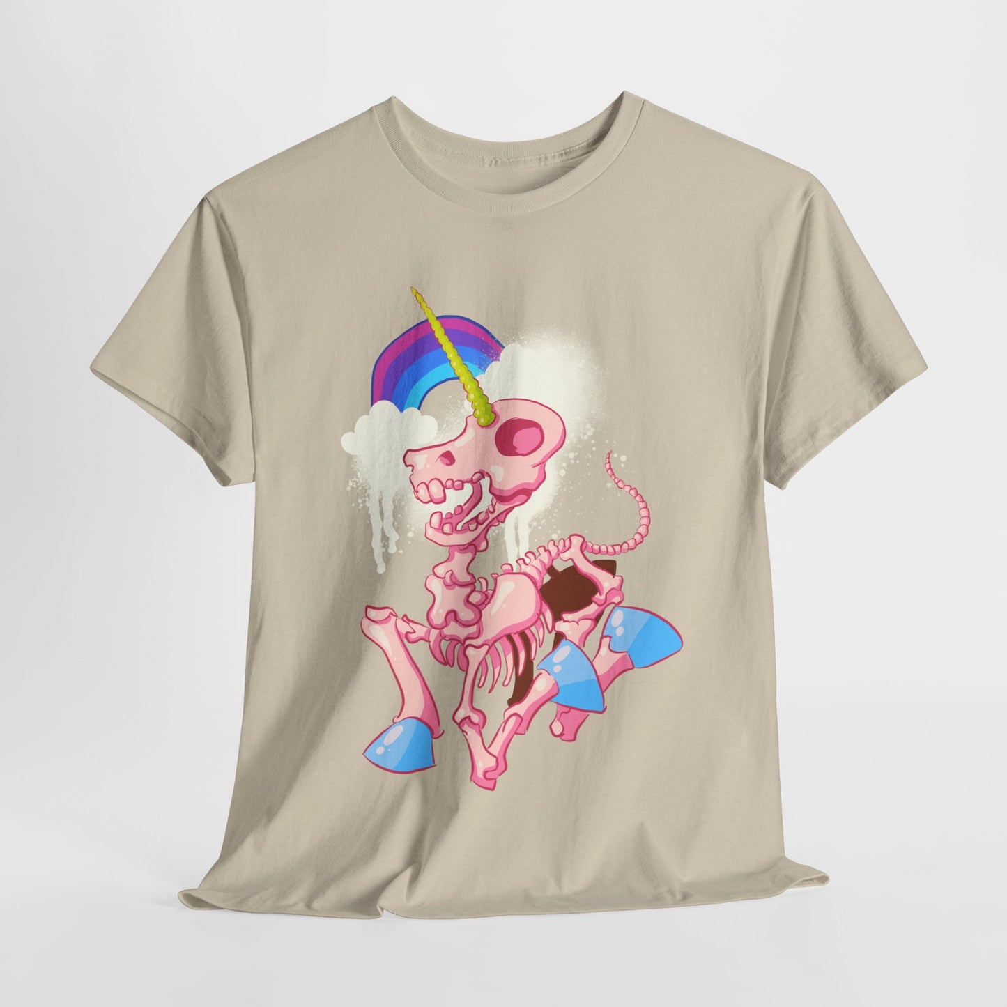 Unicorn Skeleton 2 Unisex Heavy Cotton Tee