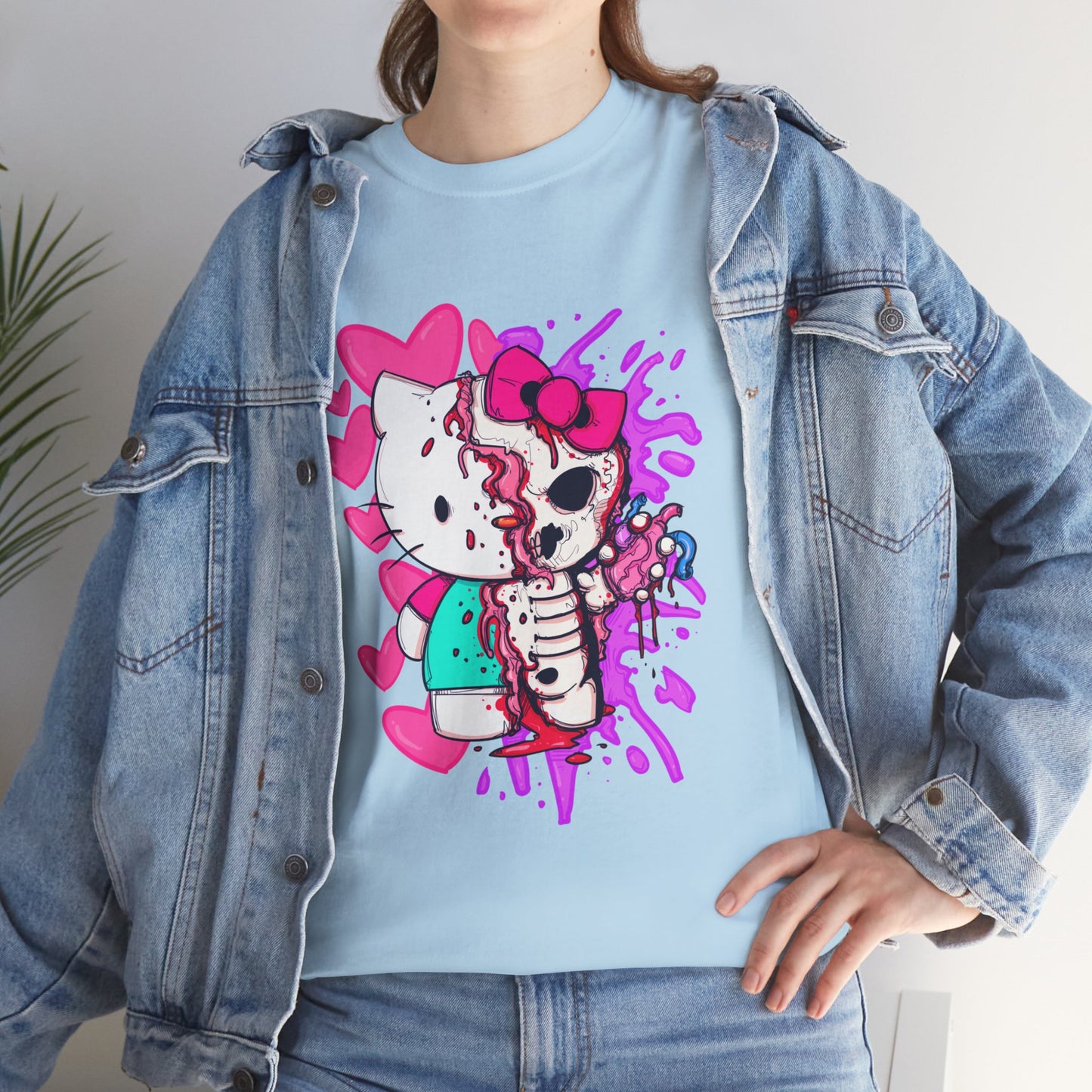 Zombie Kitty Unisex Heavy Cotton Patreon Tee