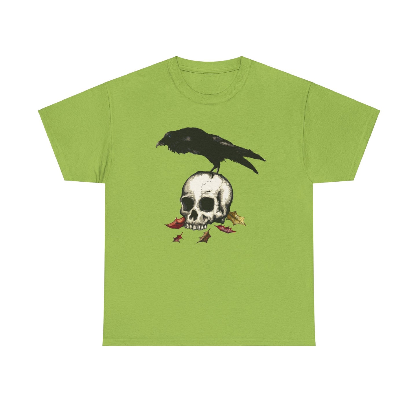 Crow Skull Unisex Heavy Cotton Tee