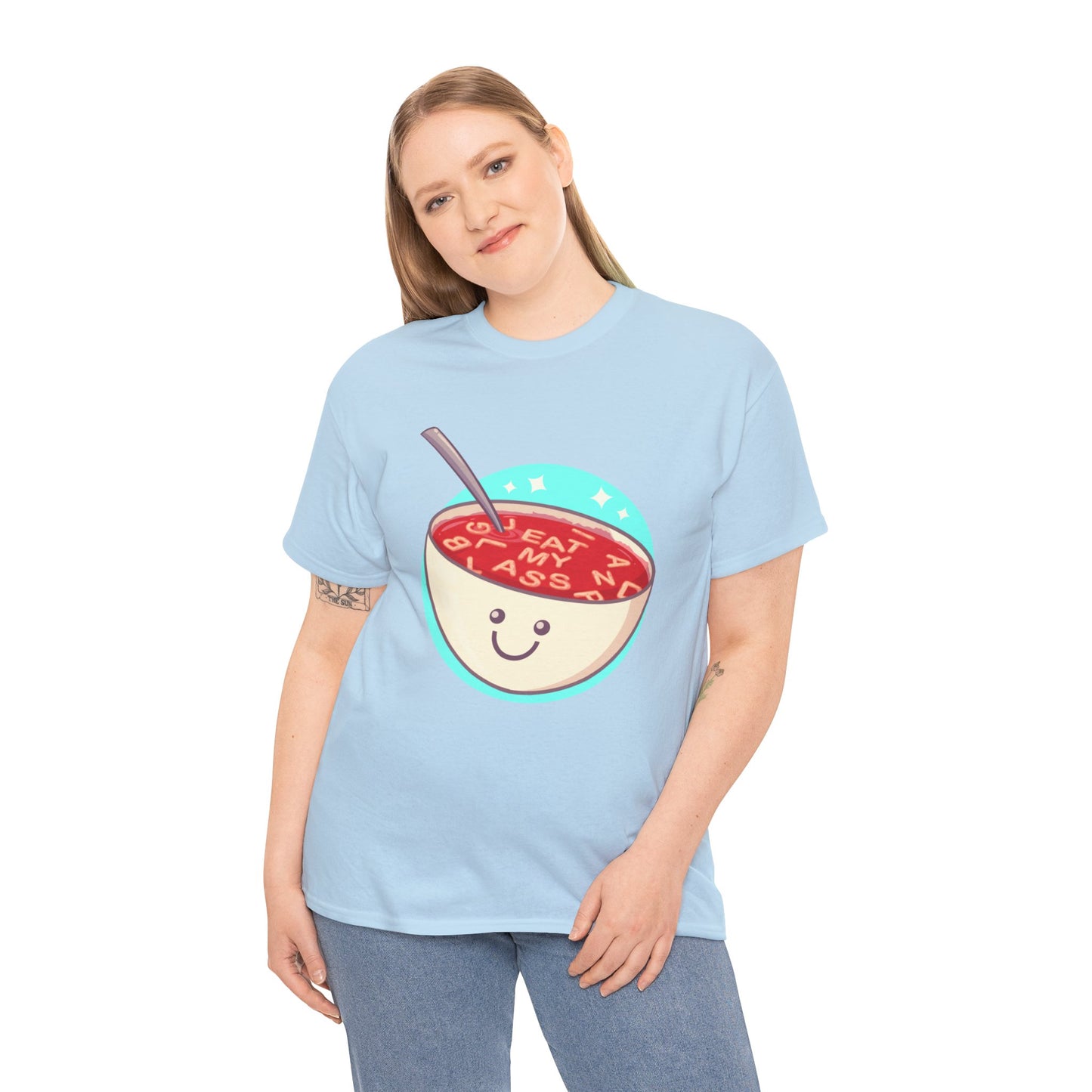 Alphabet Soup Unisex Heavy Cotton Tee