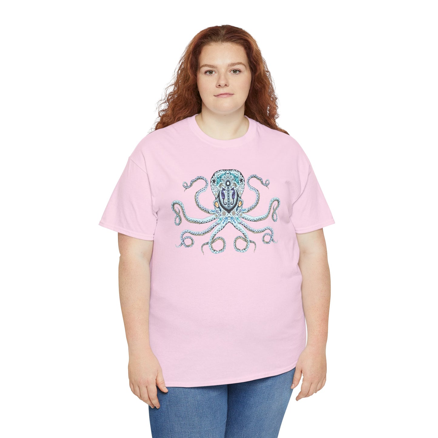 Octopus Sugar Skull Unisex Heavy Cotton Tee
