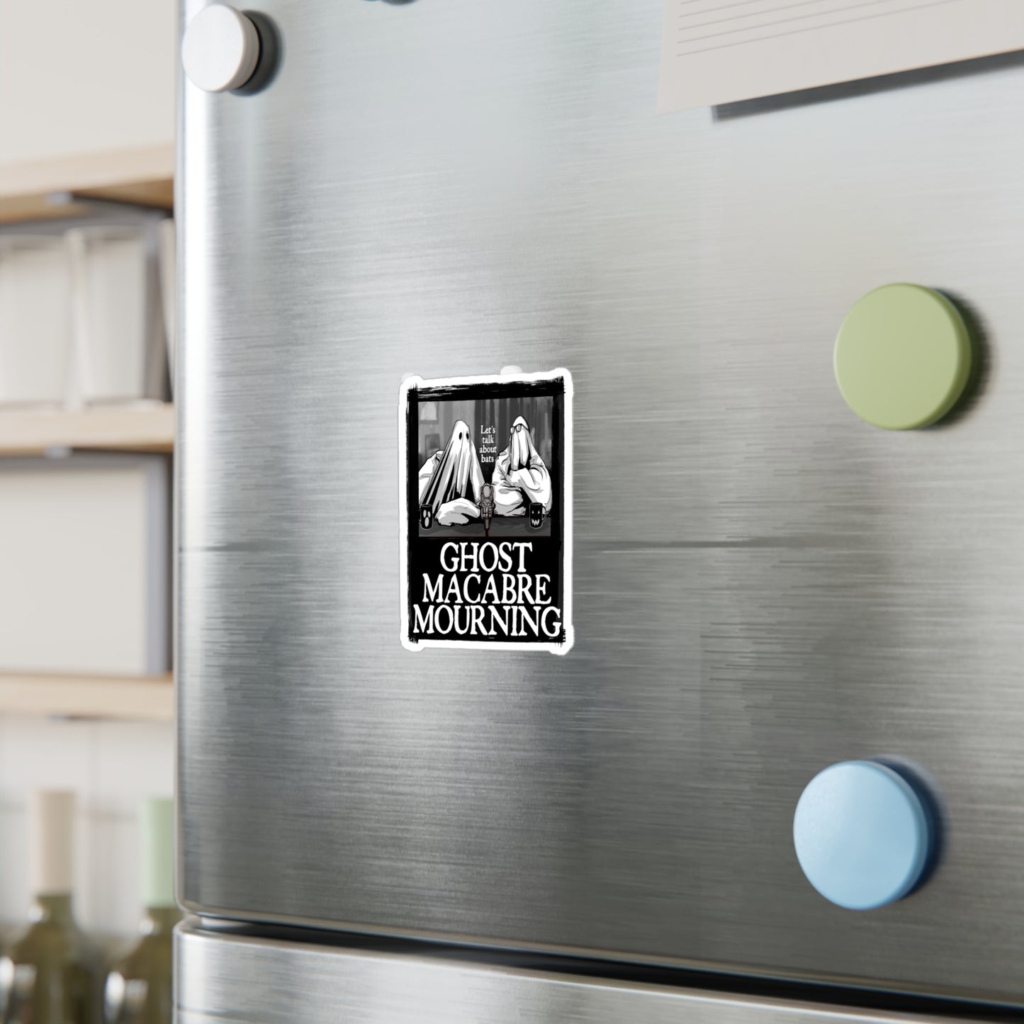 Ghost Macabre Mourning Kiss-Cut Vinyl Decal