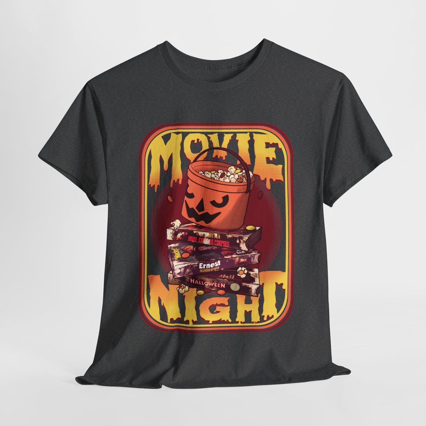 Retro Movie Night Unisex Heavy Cotton Tee