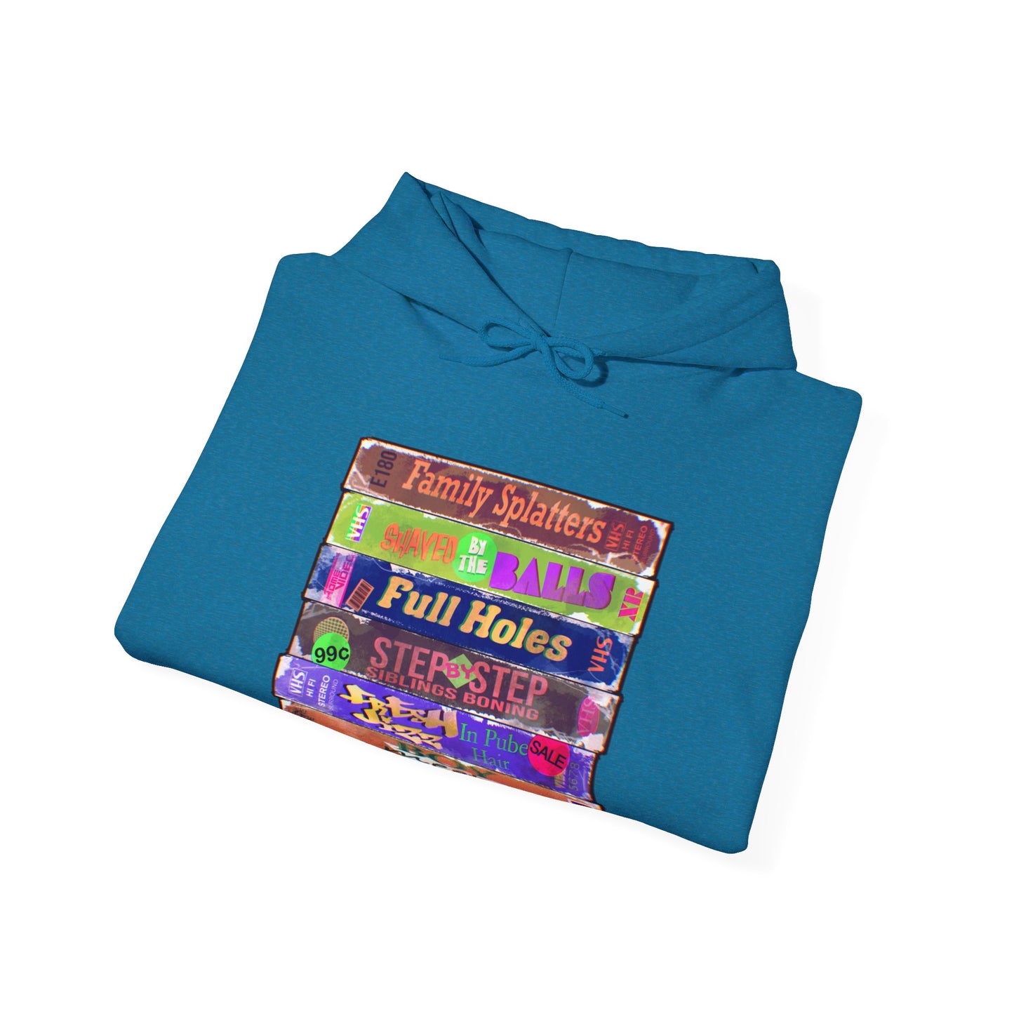 Adult 90s VHS Unisex Heavy Blend Hooded Sweatshirt