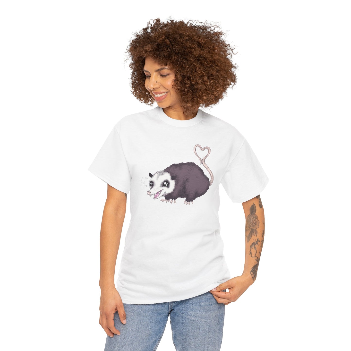 Love Opossum Unisex Heavy Cotton Tee