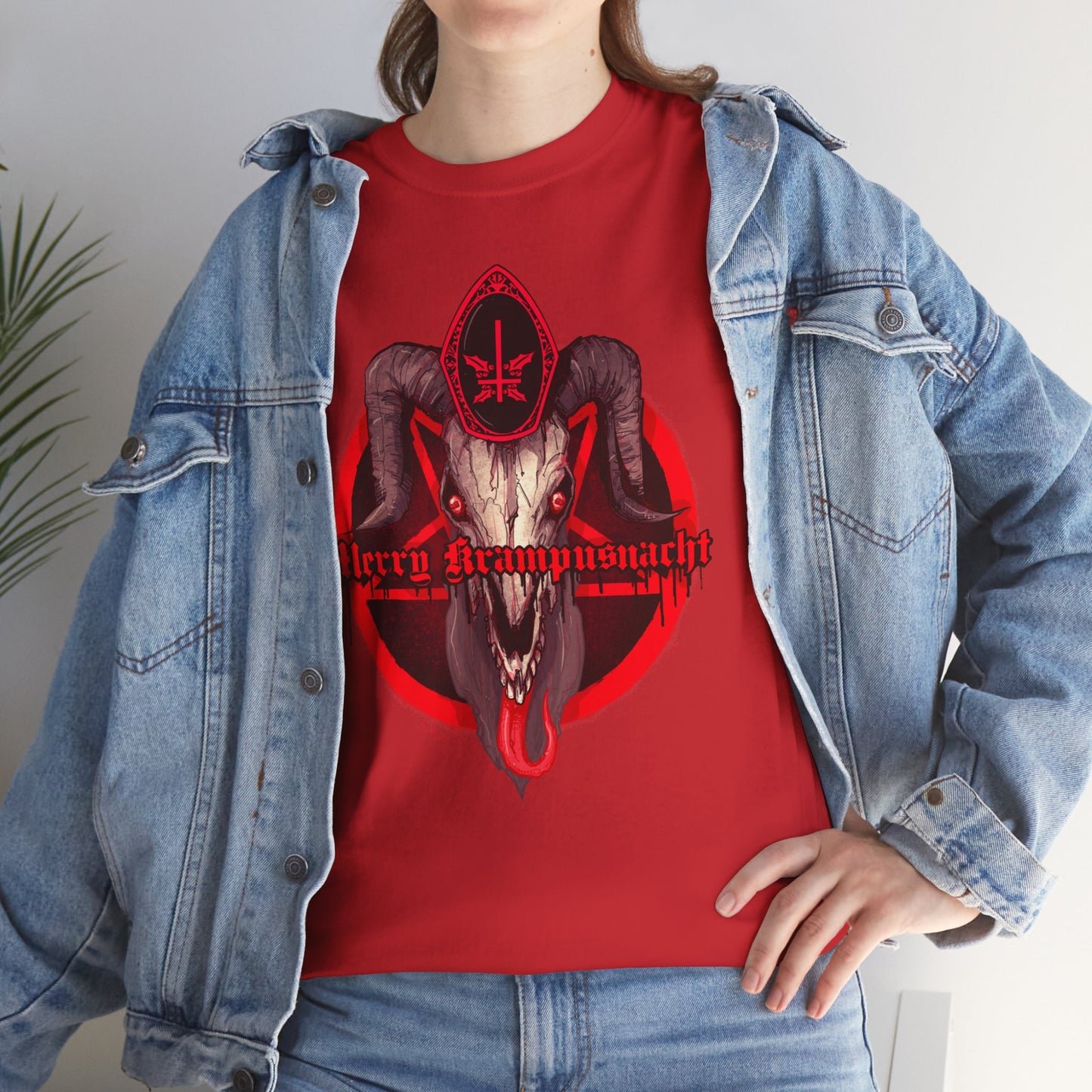Merry Krampusnacht Unisex Heavy Cotton Tee