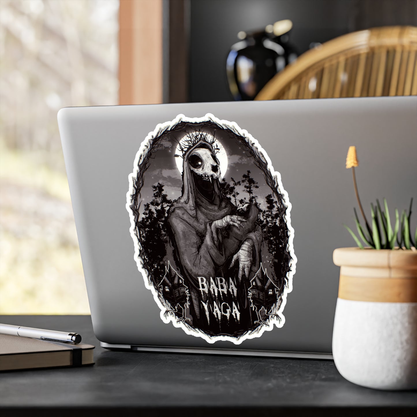 Baba Yaga Kiss-Cut Vinyl Decal