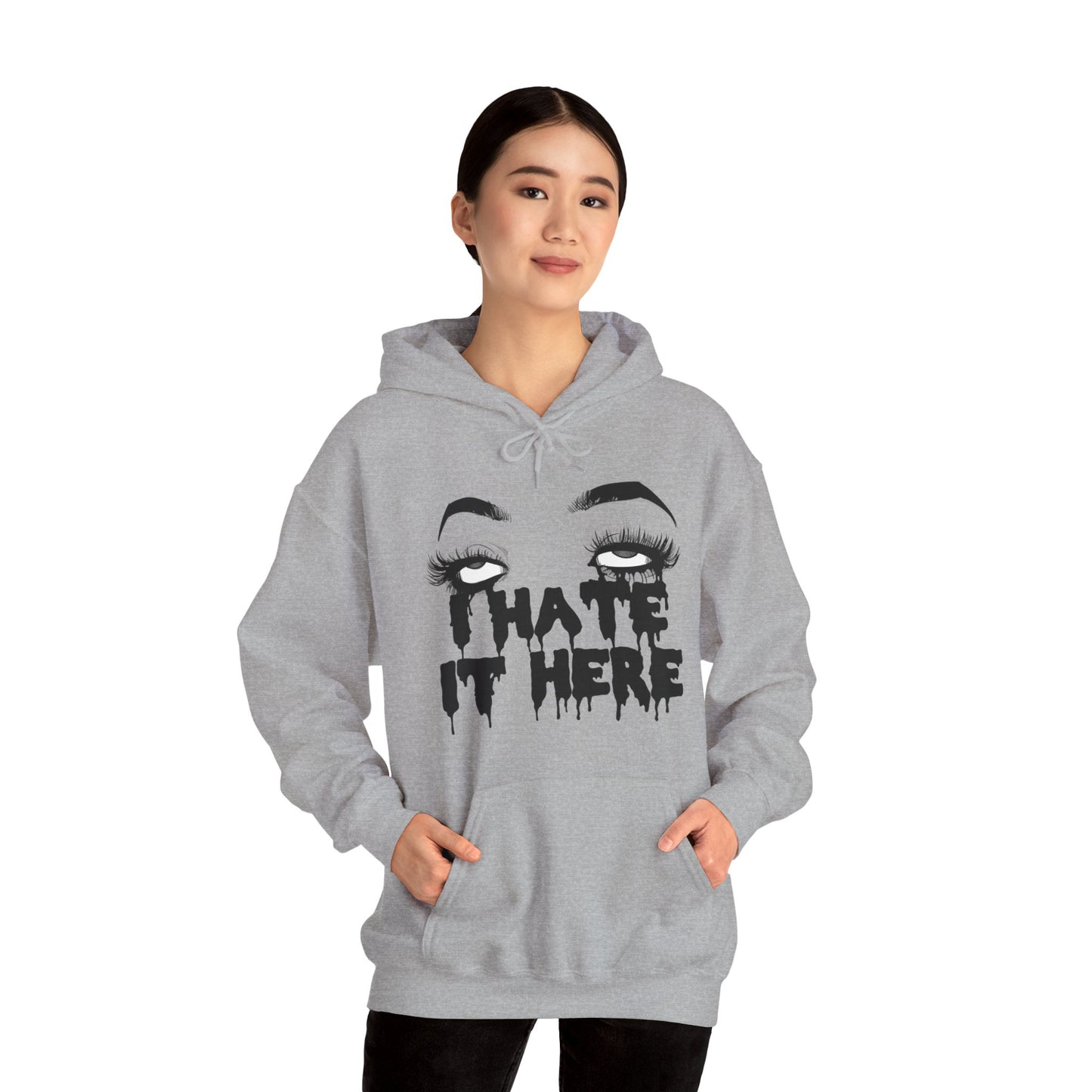 I Hate It Here Unisex Heavy Blend Hooded Sweatshirt