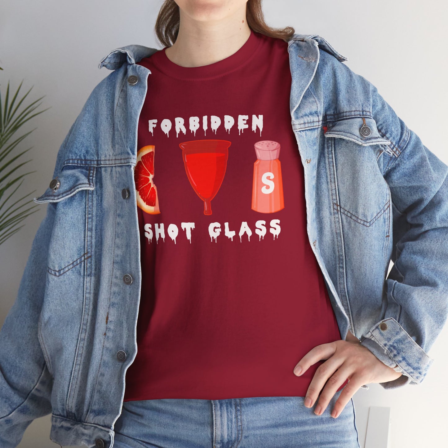 Forbidden Shot Glass Unisex Heavy Cotton Tee