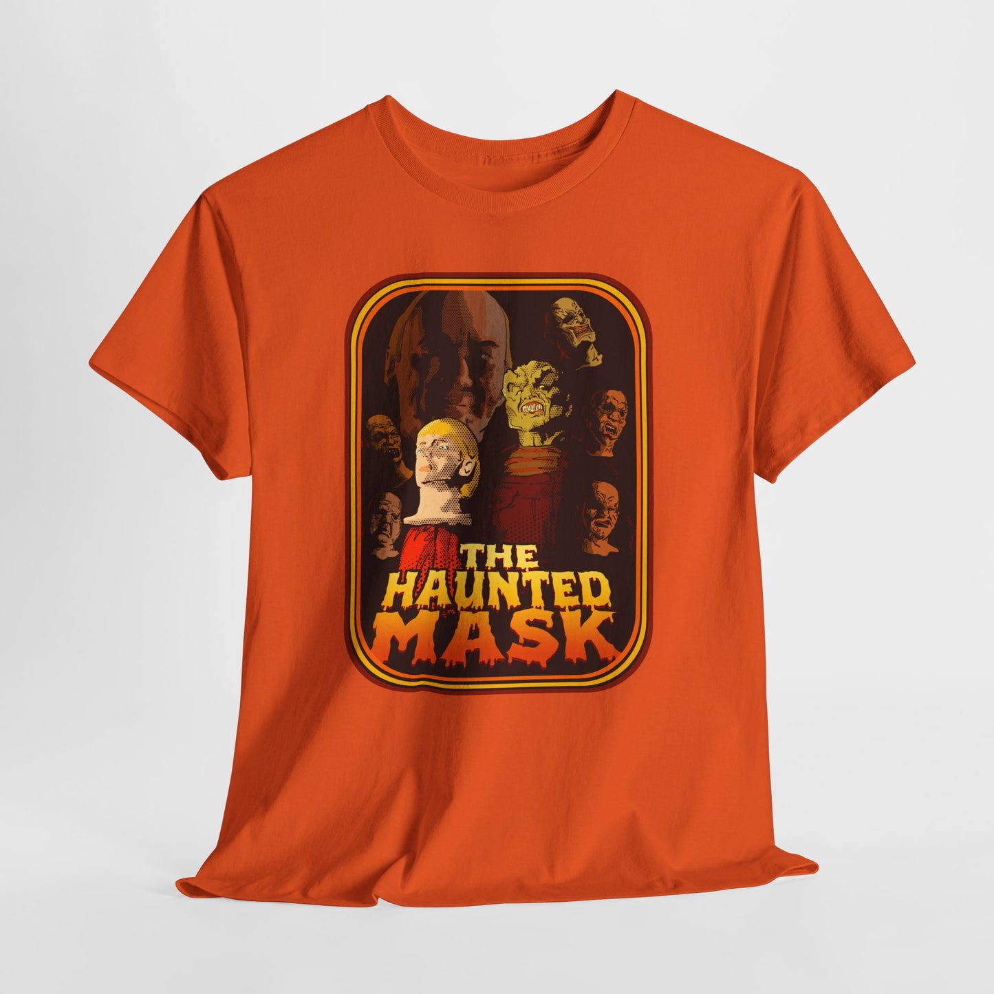 Haunted Mask Unisex Heavy Cotton Tee