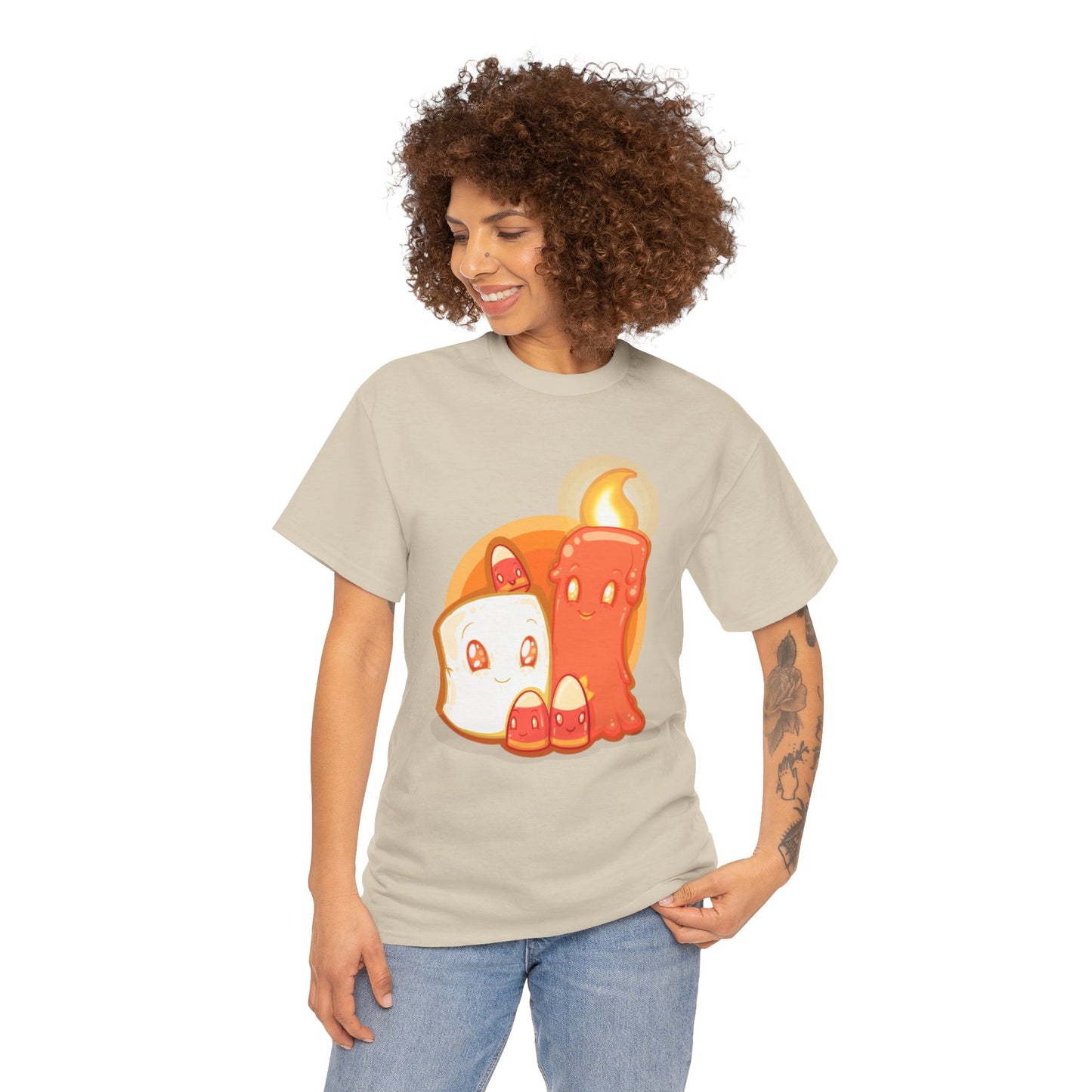 How Candy Corn Is Made Unisex Heavy Cotton Tee