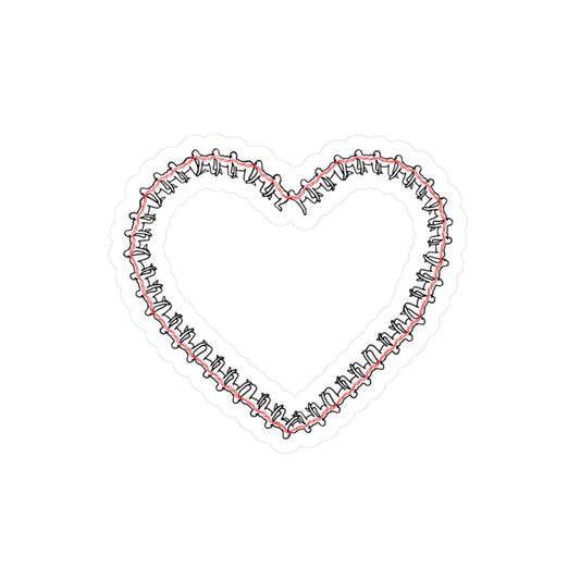 Heartipede Kiss-Cut Vinyl Decal