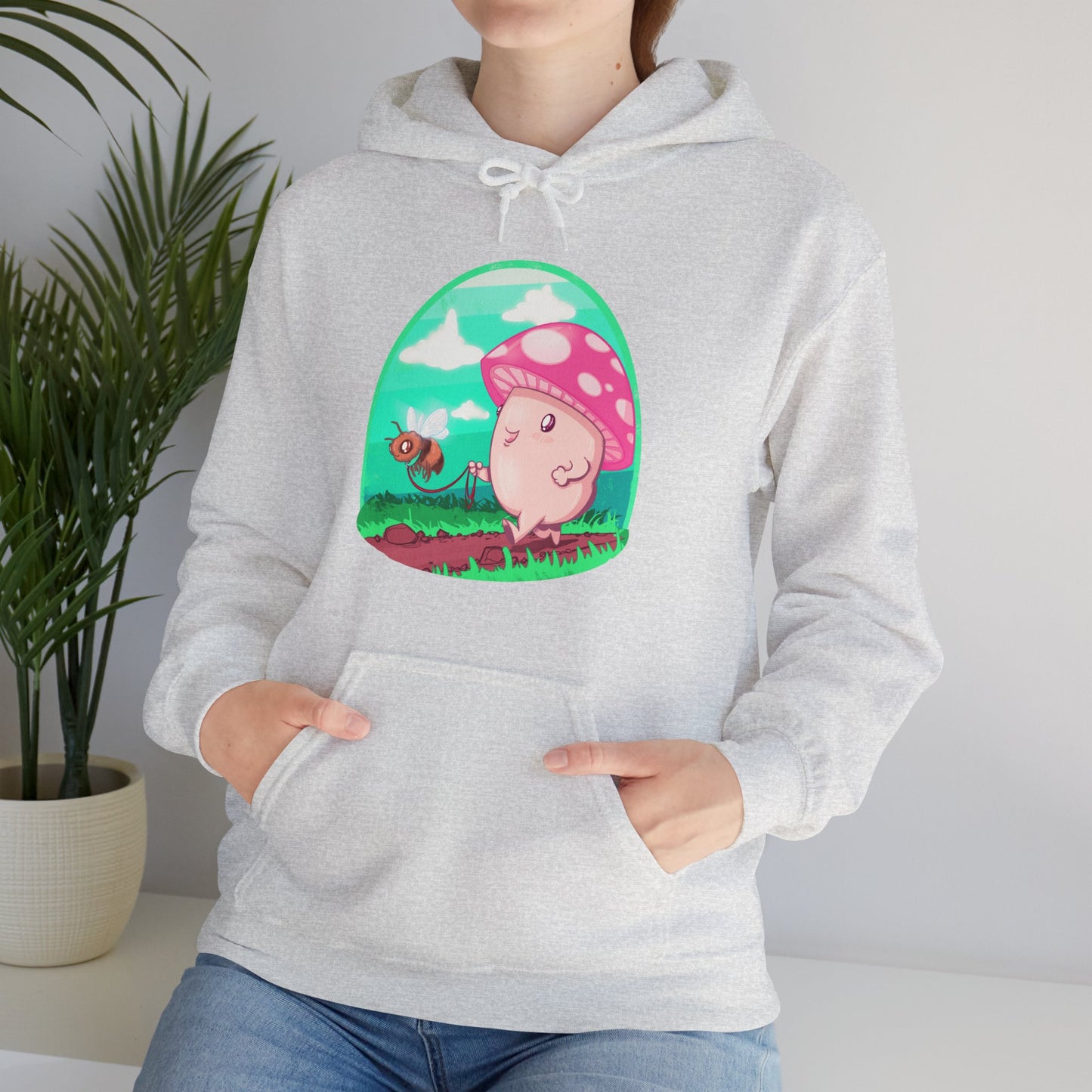 Bee Walk Unisex Heavy Blend Hooded Sweatshirt
