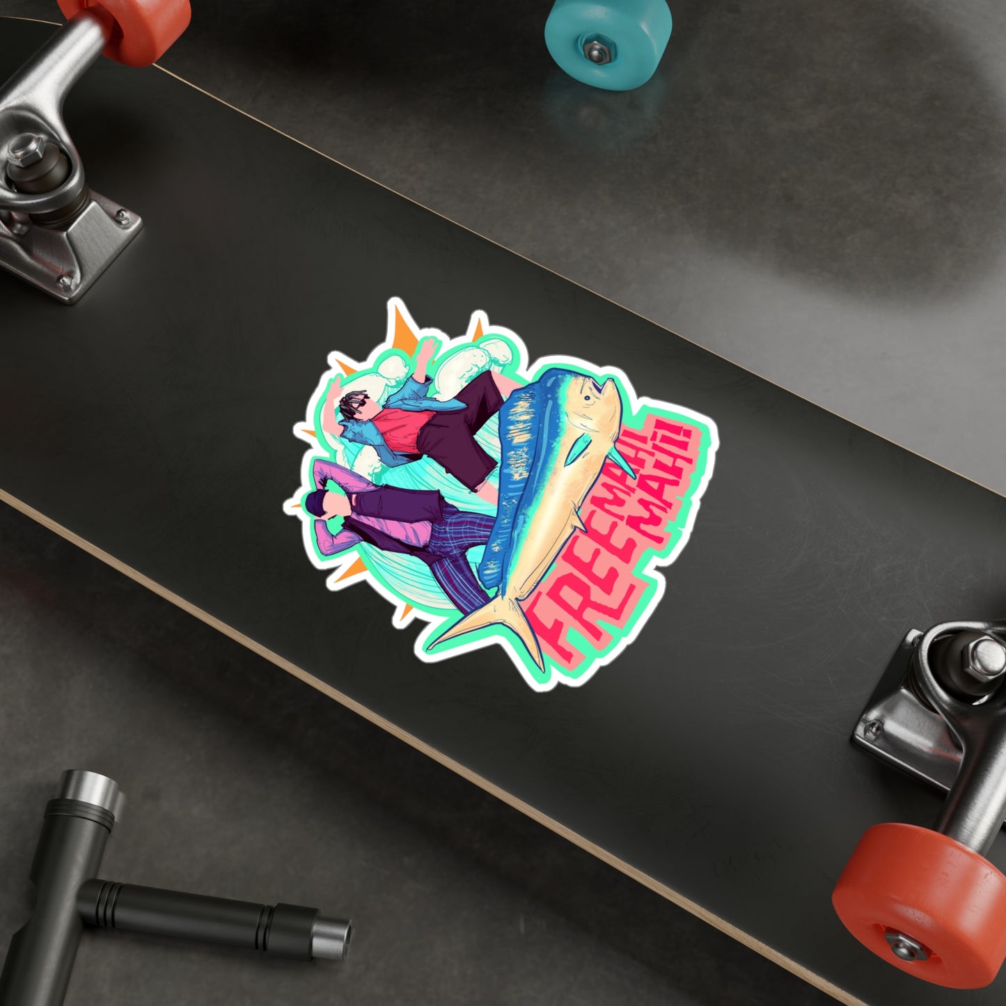 Free Mahi Mahi Kiss-Cut Vinyl Decal