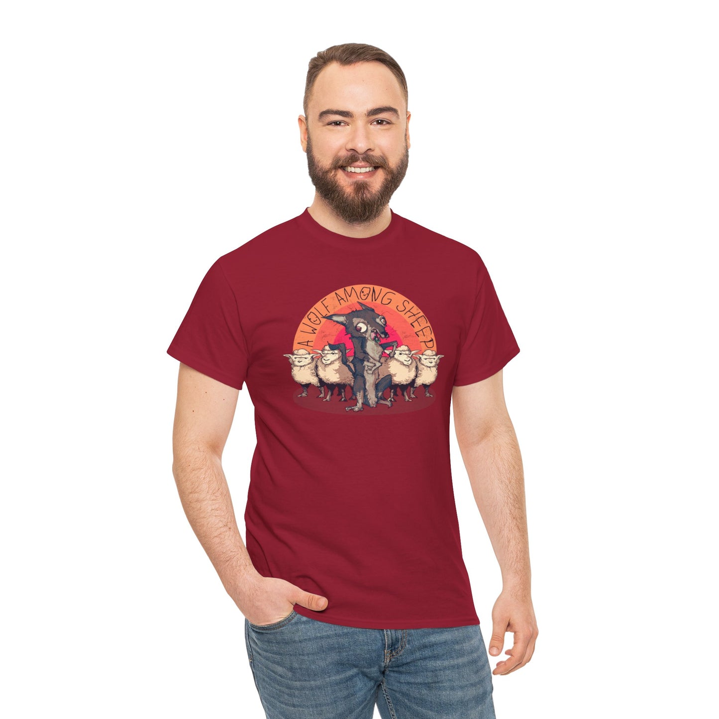 A Wolf Among Sheep Unisex Heavy Cotton Tee