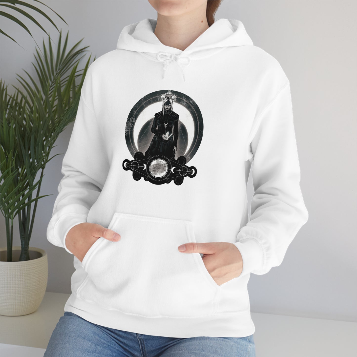 Moon Goddess Unisex Heavy Blend Hooded Sweatshirt