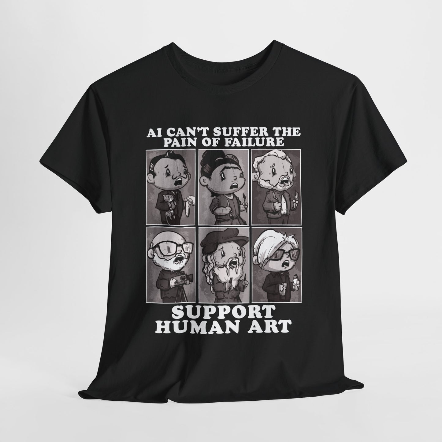 Support Human Art Unisex Heavy Cotton Tee