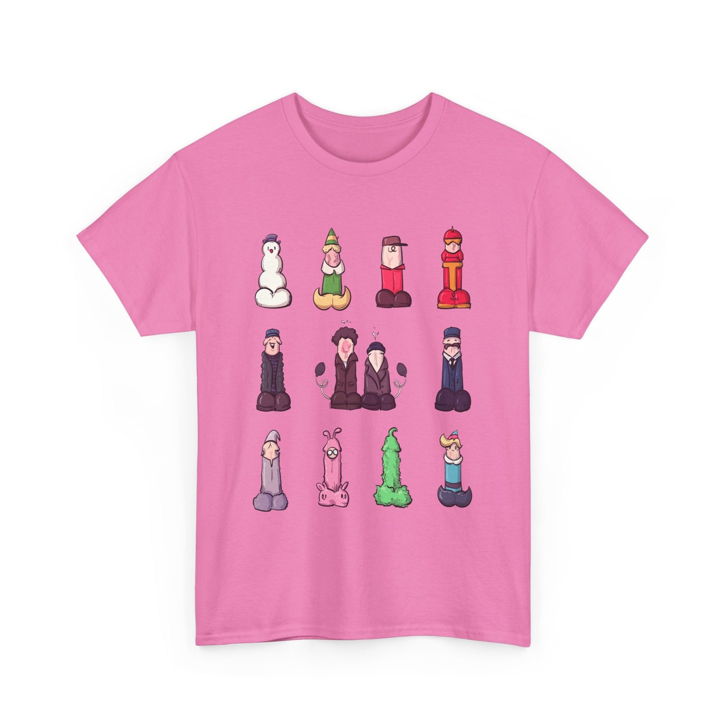 12 Dicks Of Christmas Unisex Heavy Cotton Tee
