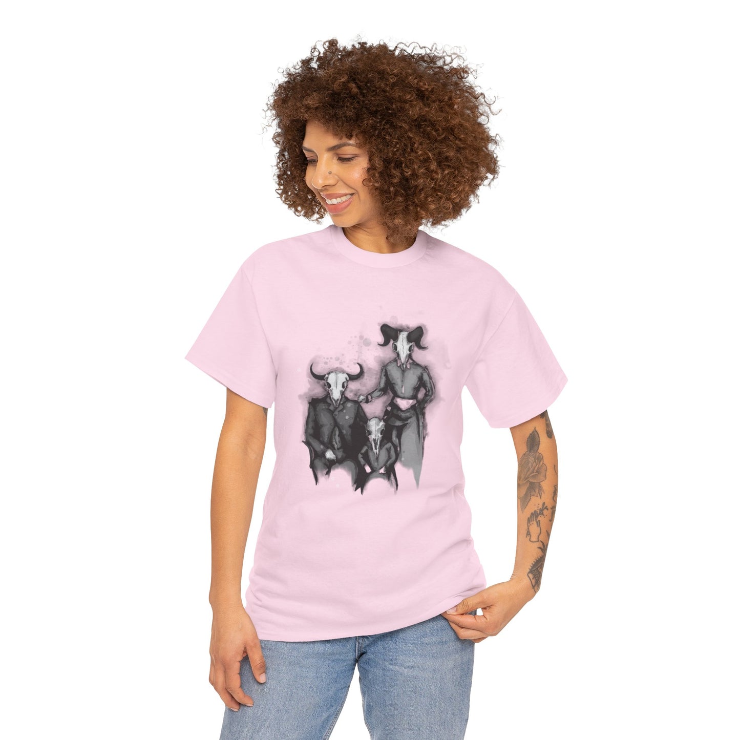Family Portrait Unisex Heavy Cotton Tee