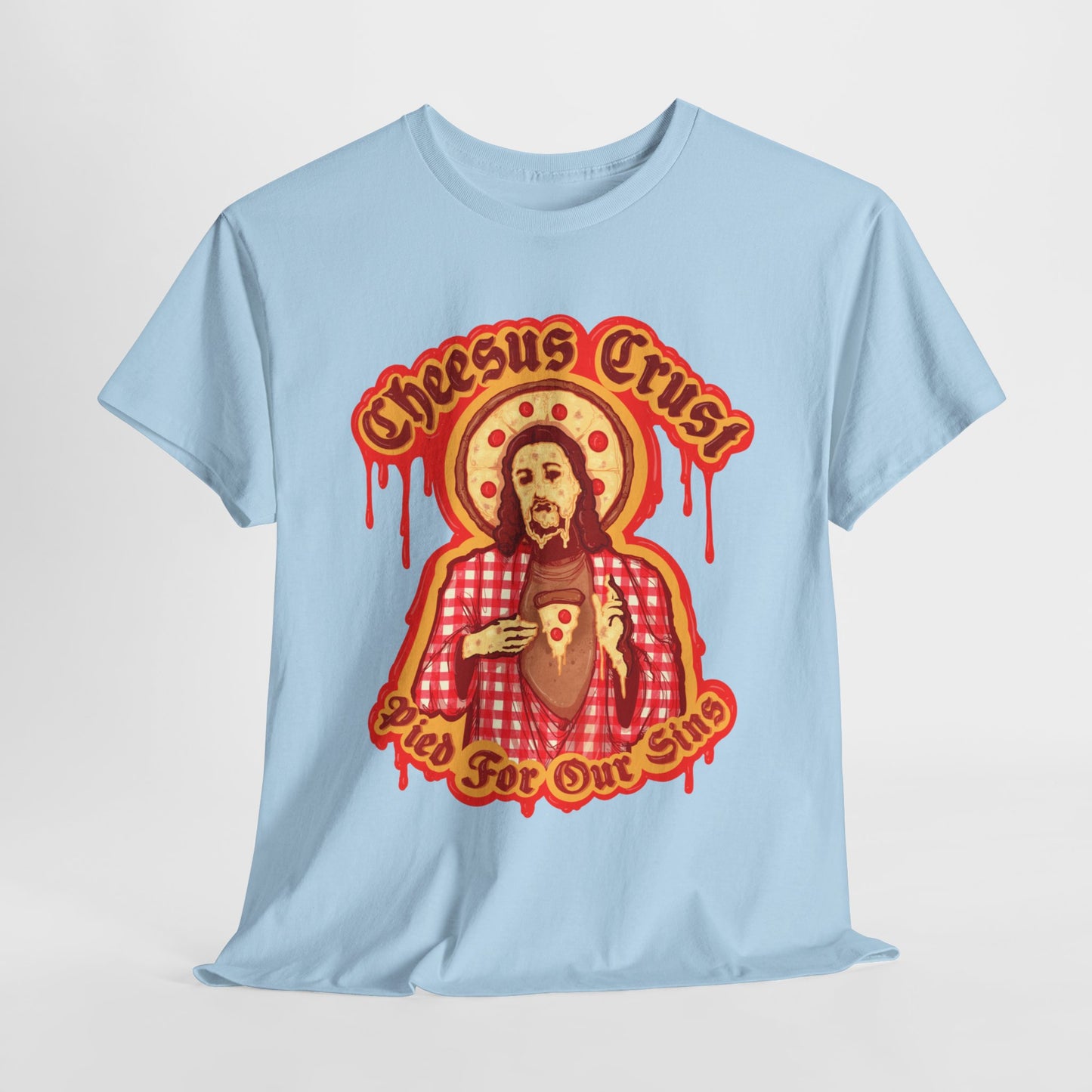 Cheesus Crust Unisex Heavy Cotton Tee