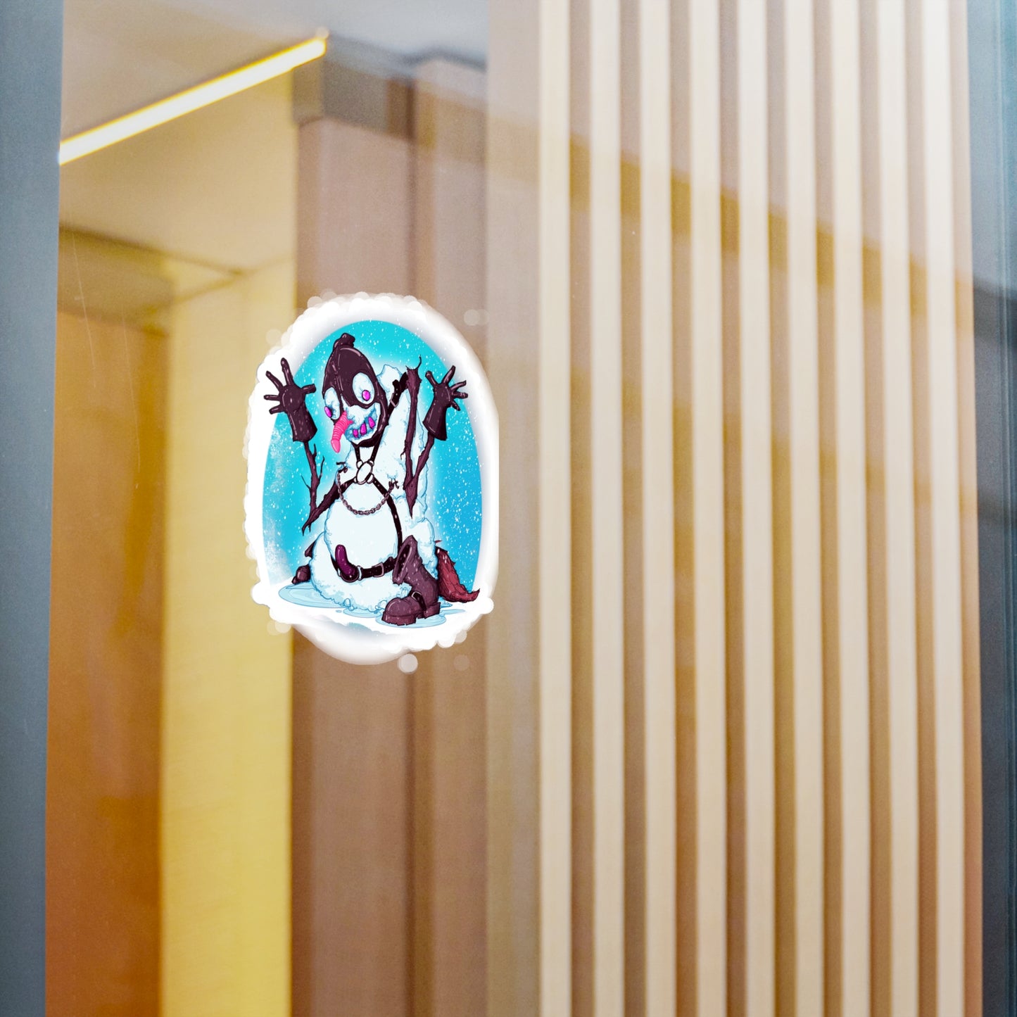 Kinky Snowman Kiss-Cut Vinyl Decal