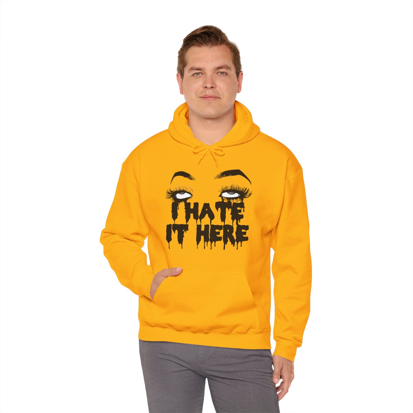 I Hate It Here Unisex Heavy Blend Hooded Sweatshirt