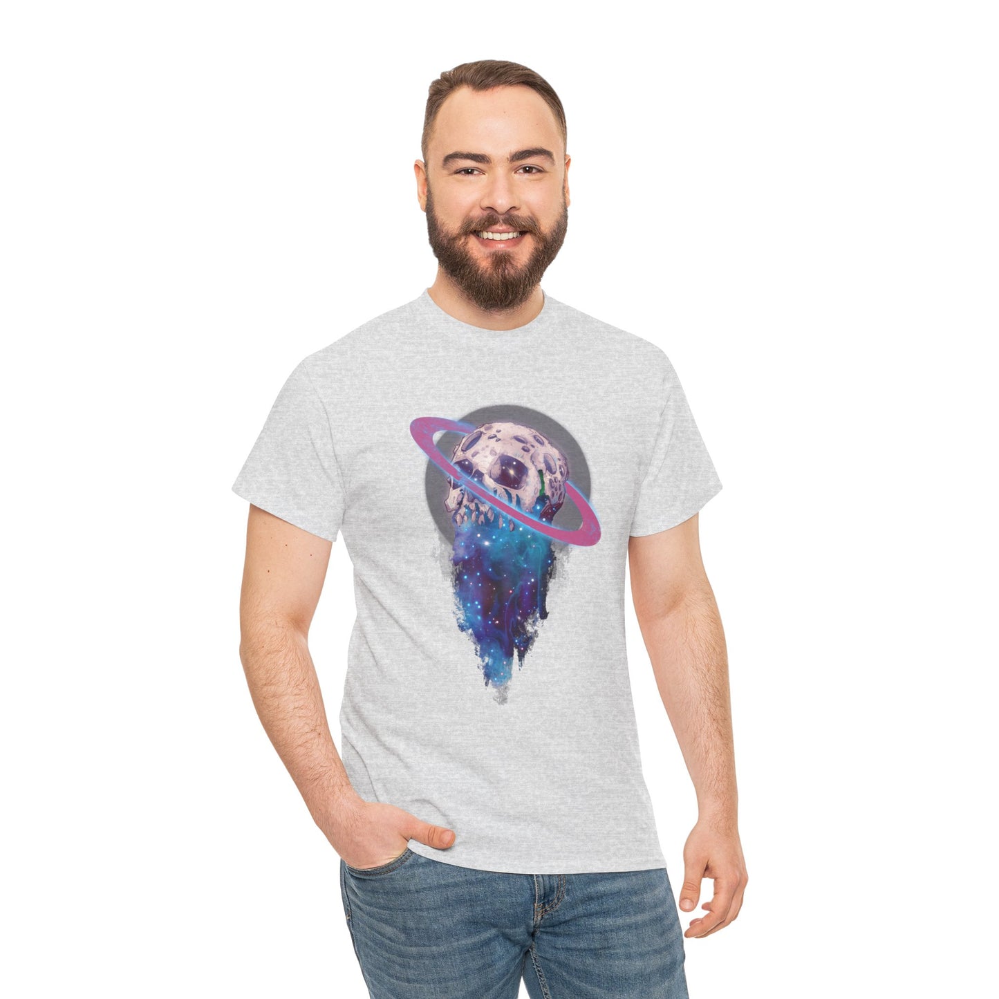 Elemental Skull Space Unisex Heavy Cotton Tee