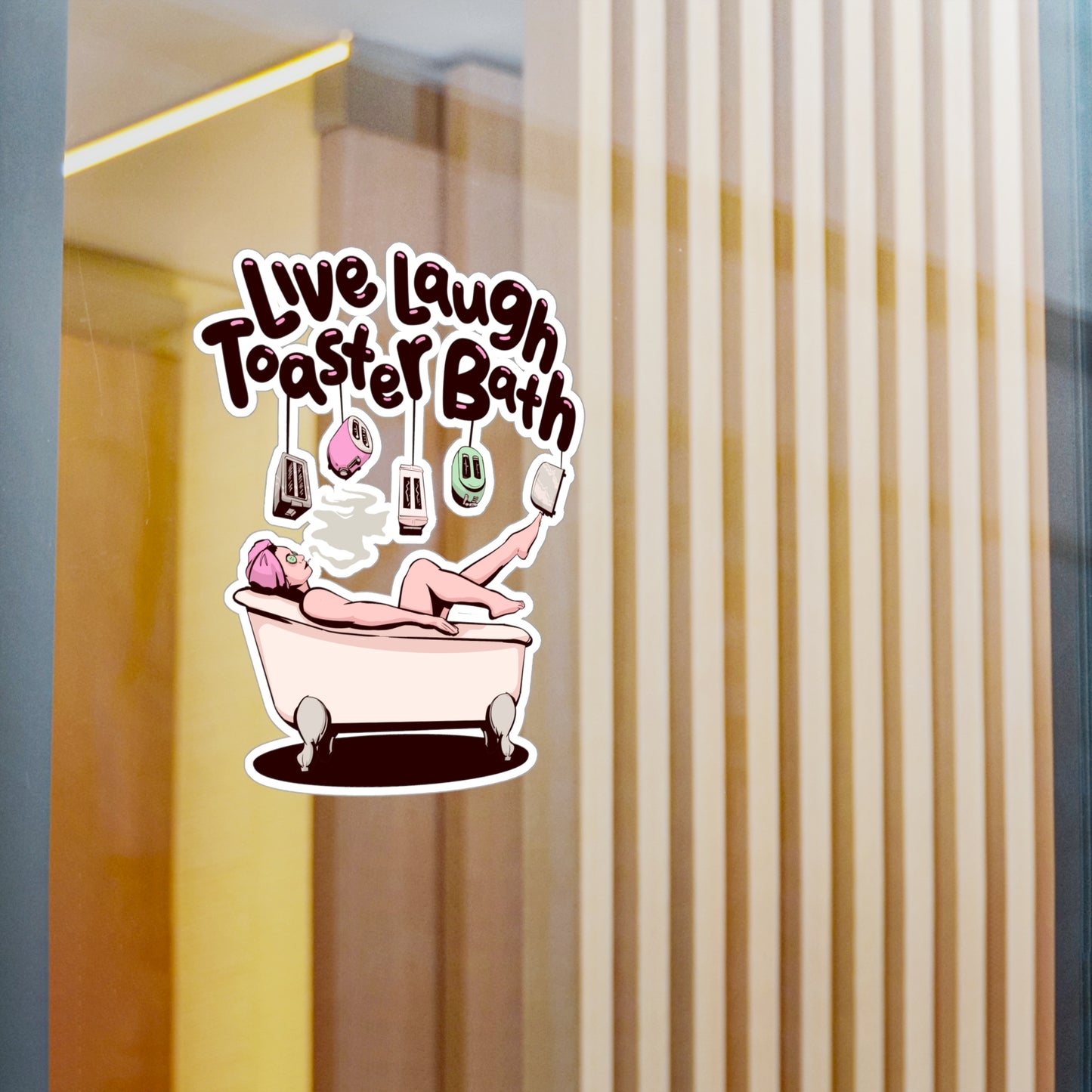 Toaster Bath Kiss-Cut Vinyl Decal