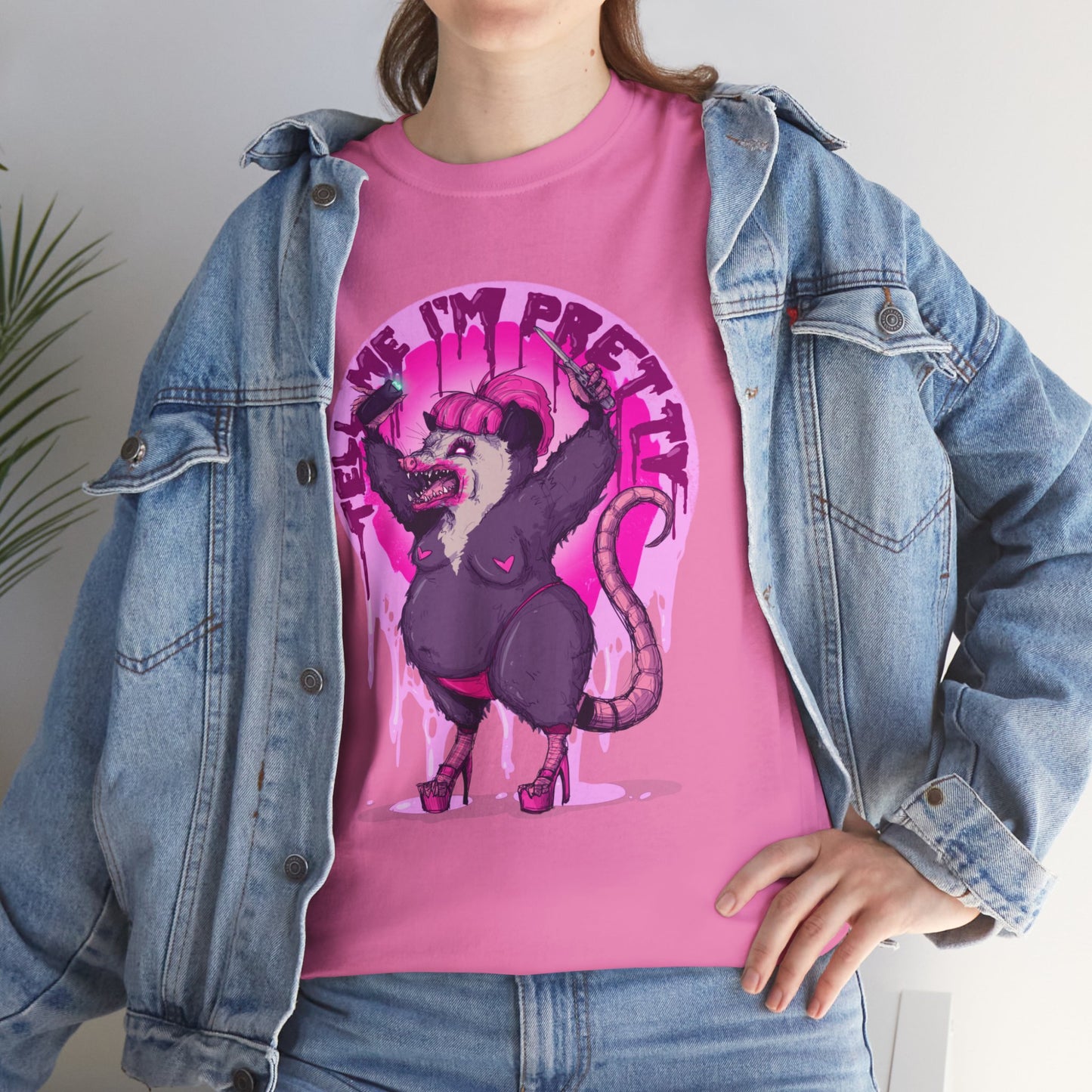 Pretty Opossum Unisex Heavy Cotton Tee