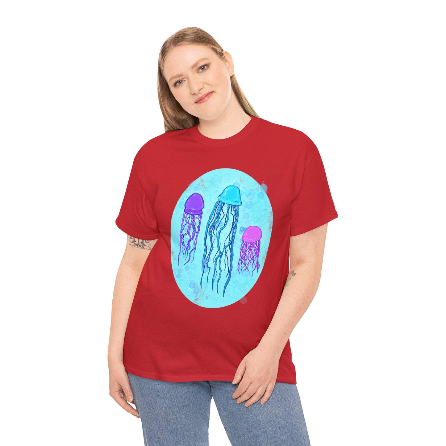 Jellyfish Varieties Unisex Heavy Cotton Tee