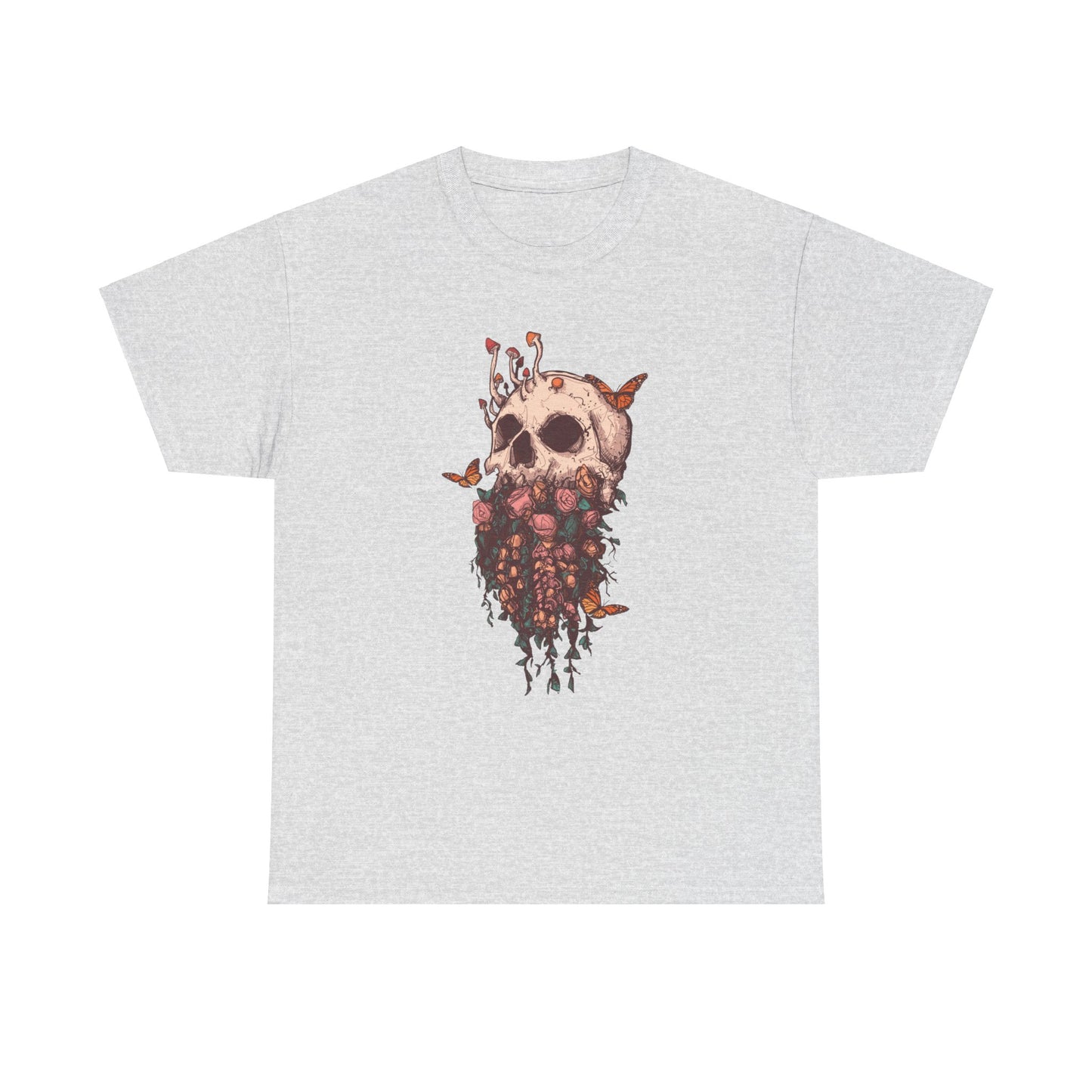 Elemental Skull Nature Unisex Heavy Cotton Tee