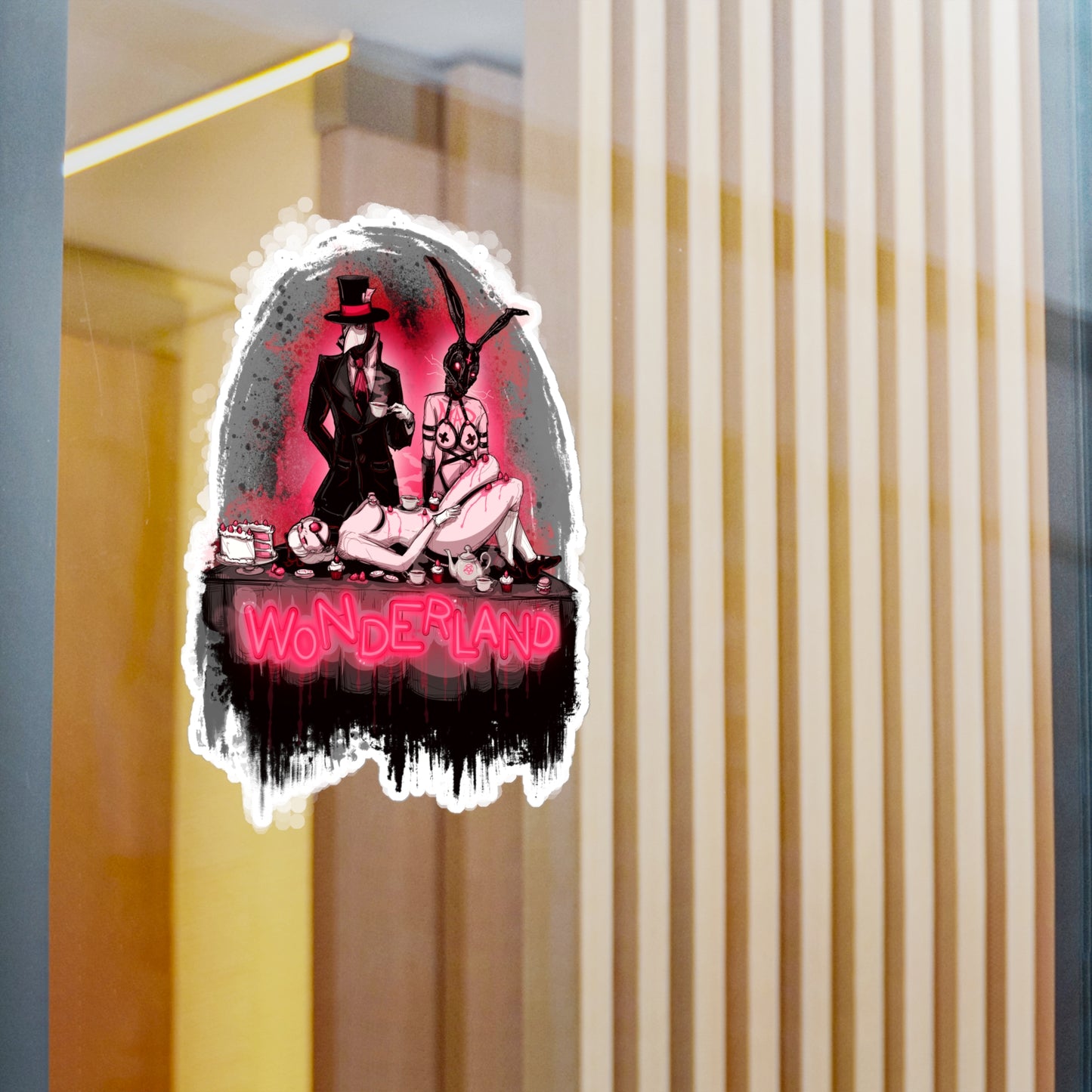 Tea Party Kiss-Cut Vinyl Decal