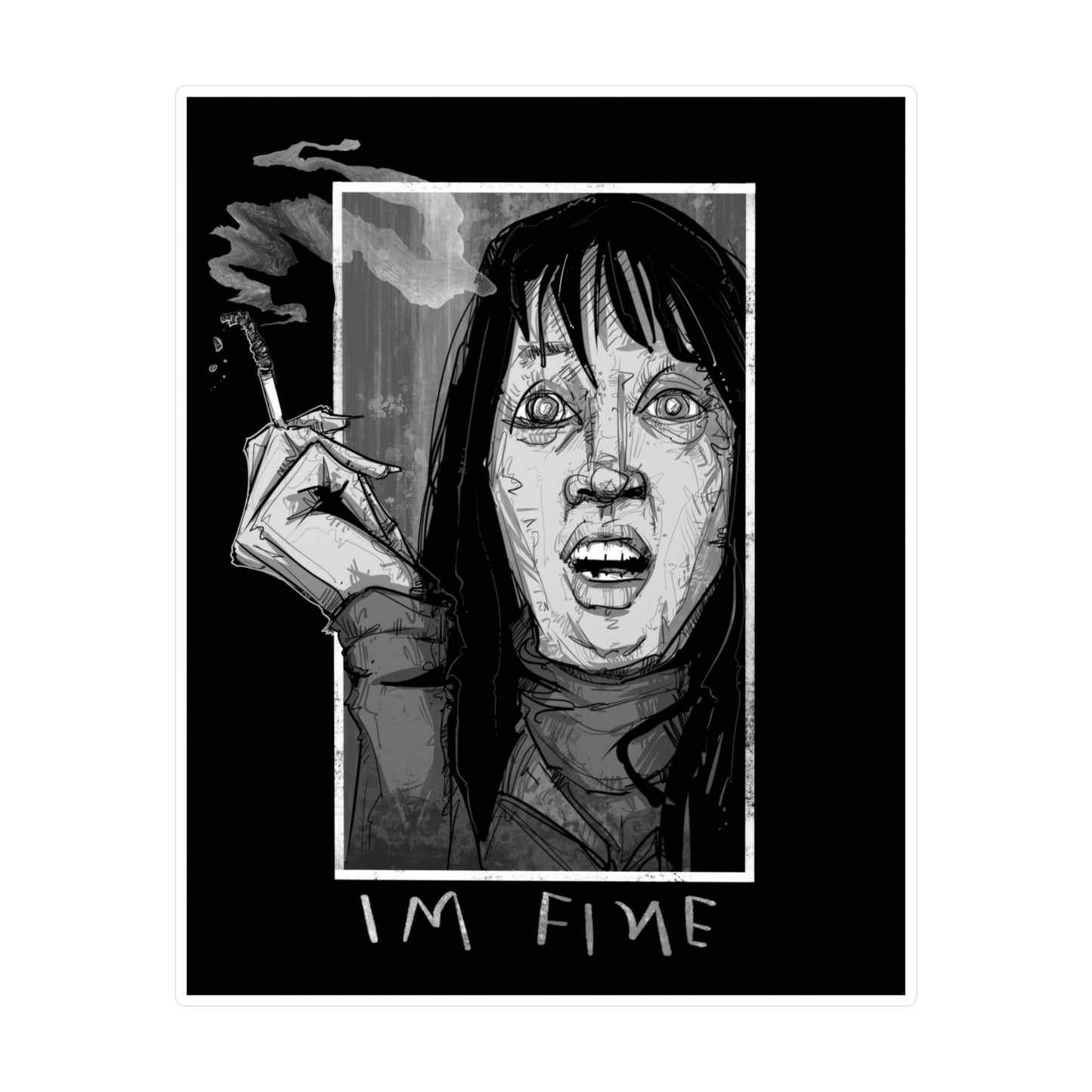Anxiety Ash Kiss-Cut Vinyl Decal