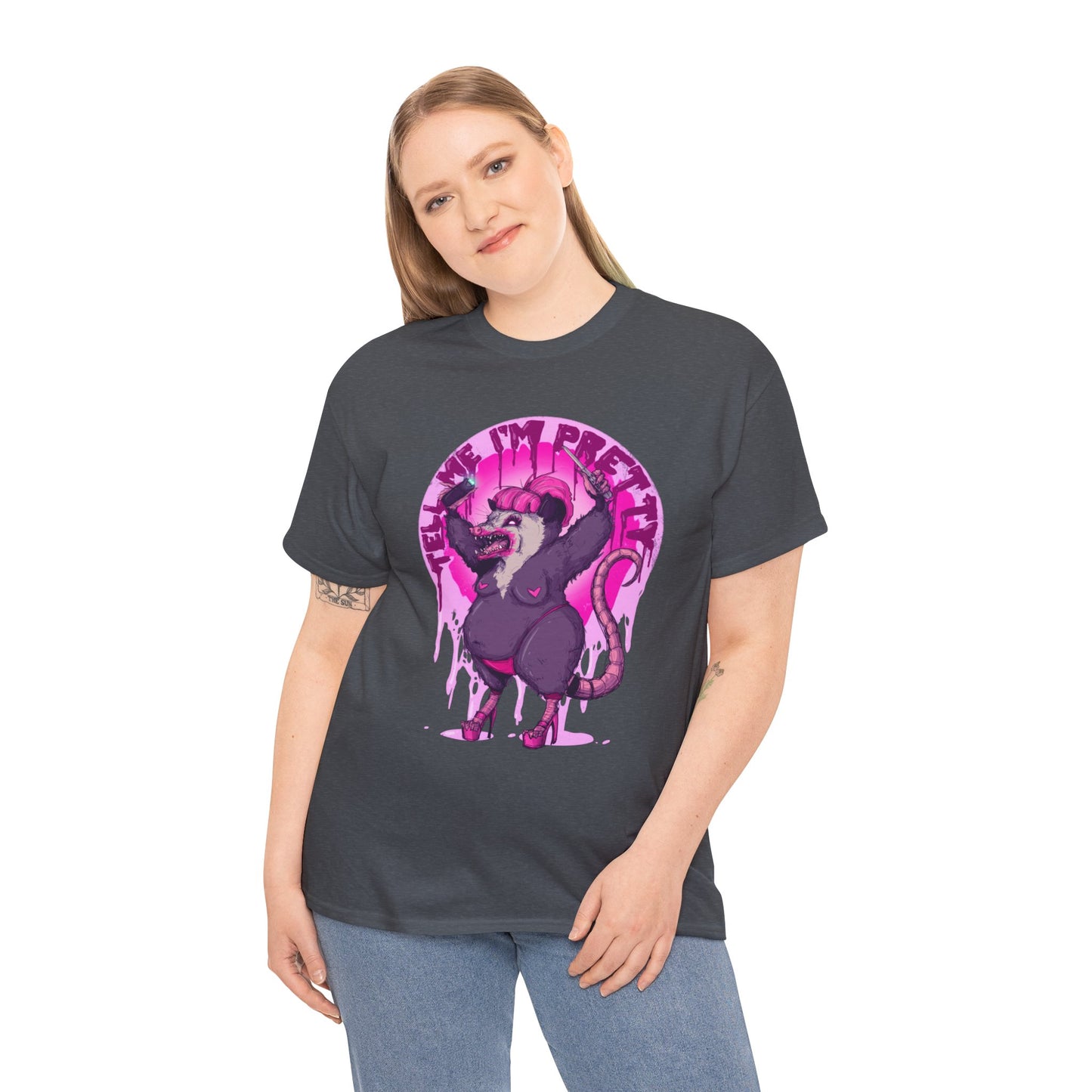 Pretty Opossum Unisex Heavy Cotton Tee