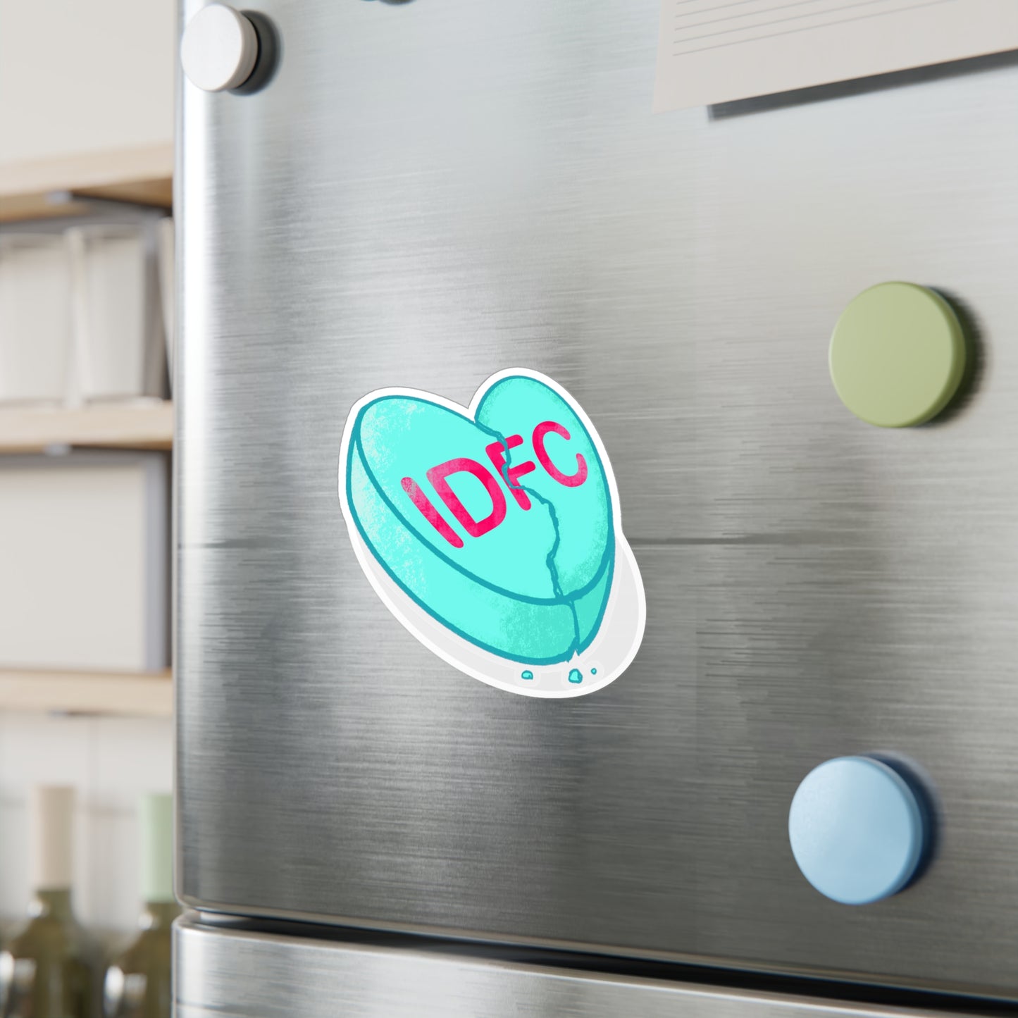 IDFC Heart Kiss-Cut Vinyl Decal