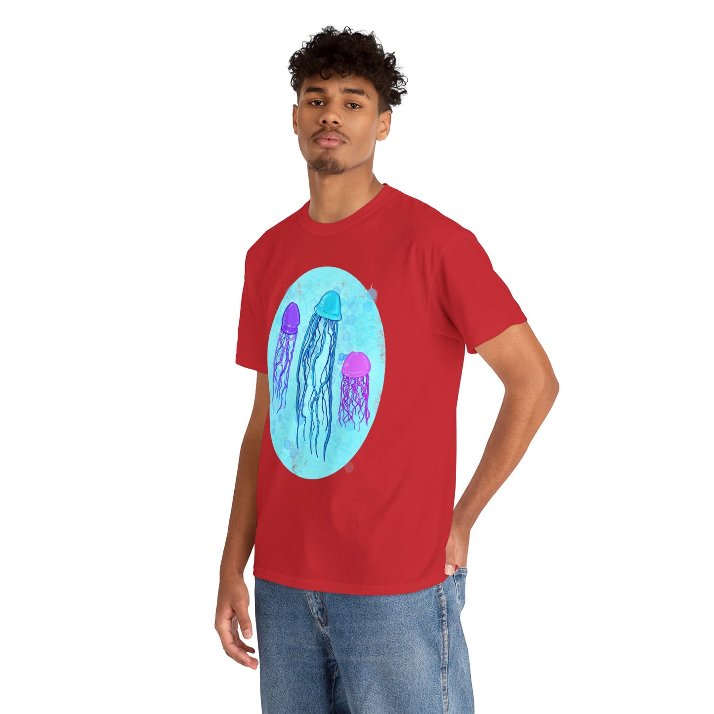 Jellyfish Varieties Unisex Heavy Cotton Tee