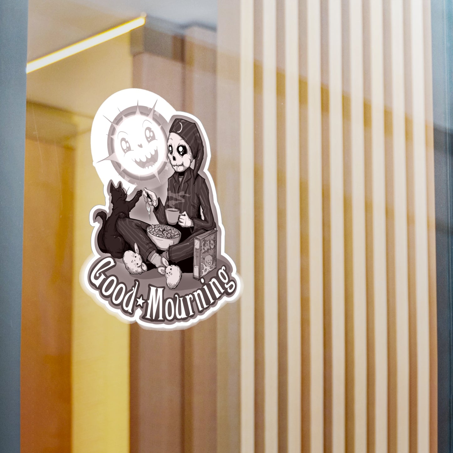 Good Mourning Kiss-Cut Vinyl Decal